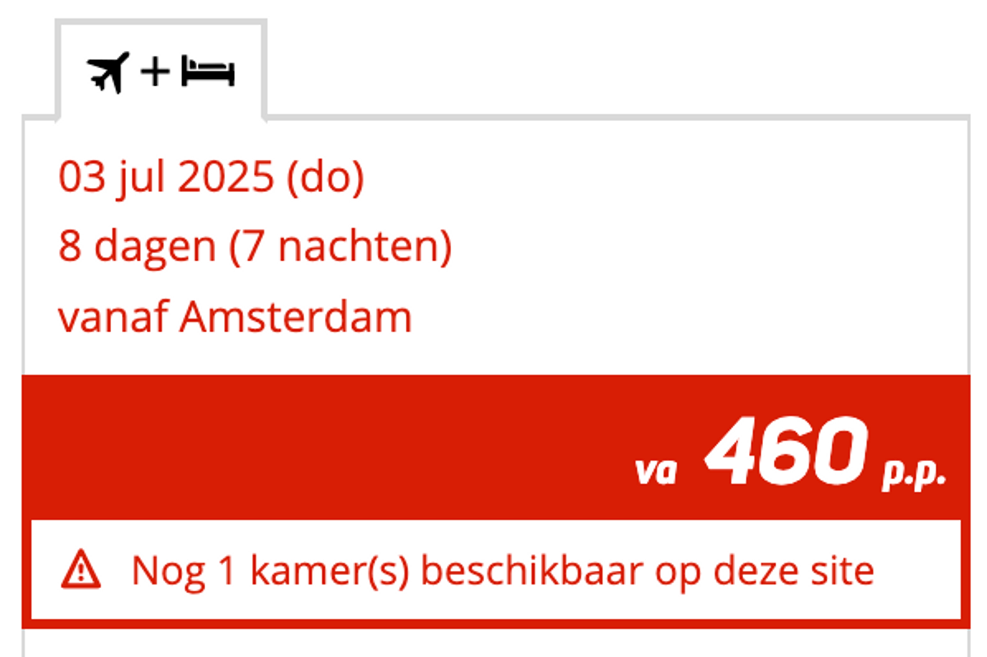 Boekingsvoorbeeld