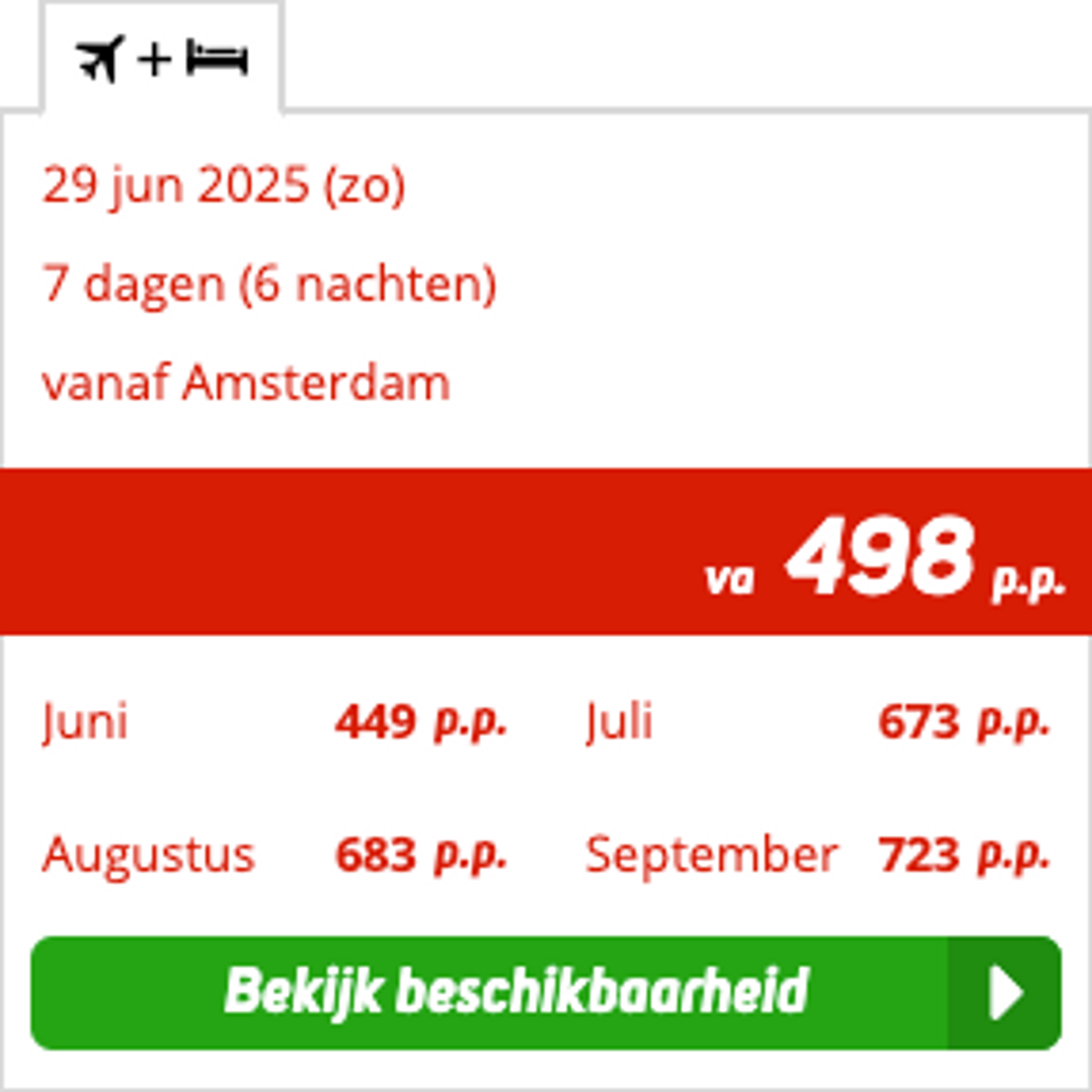 Boekingsvoorbeeld