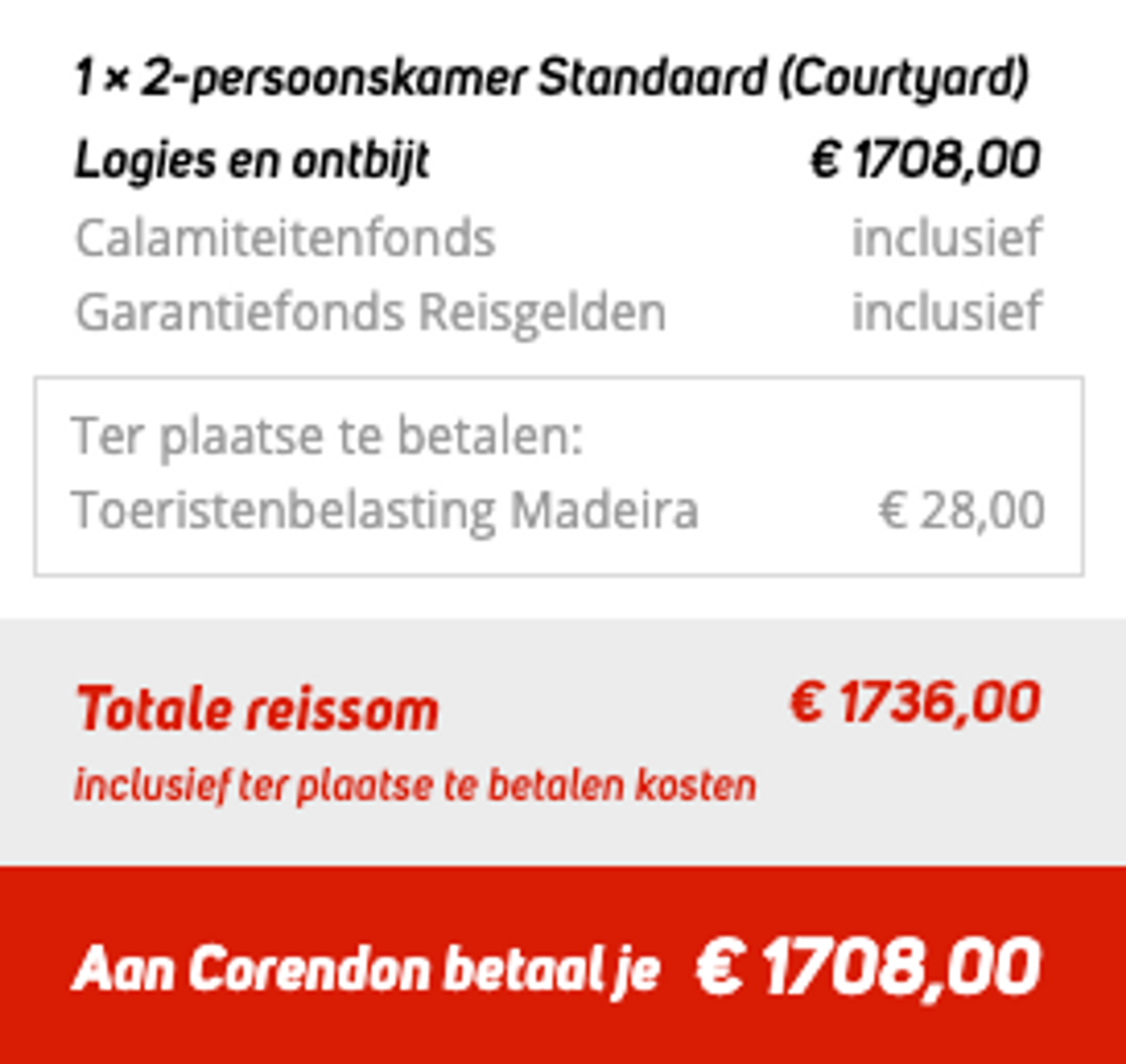 Boekingsvoorbeeld