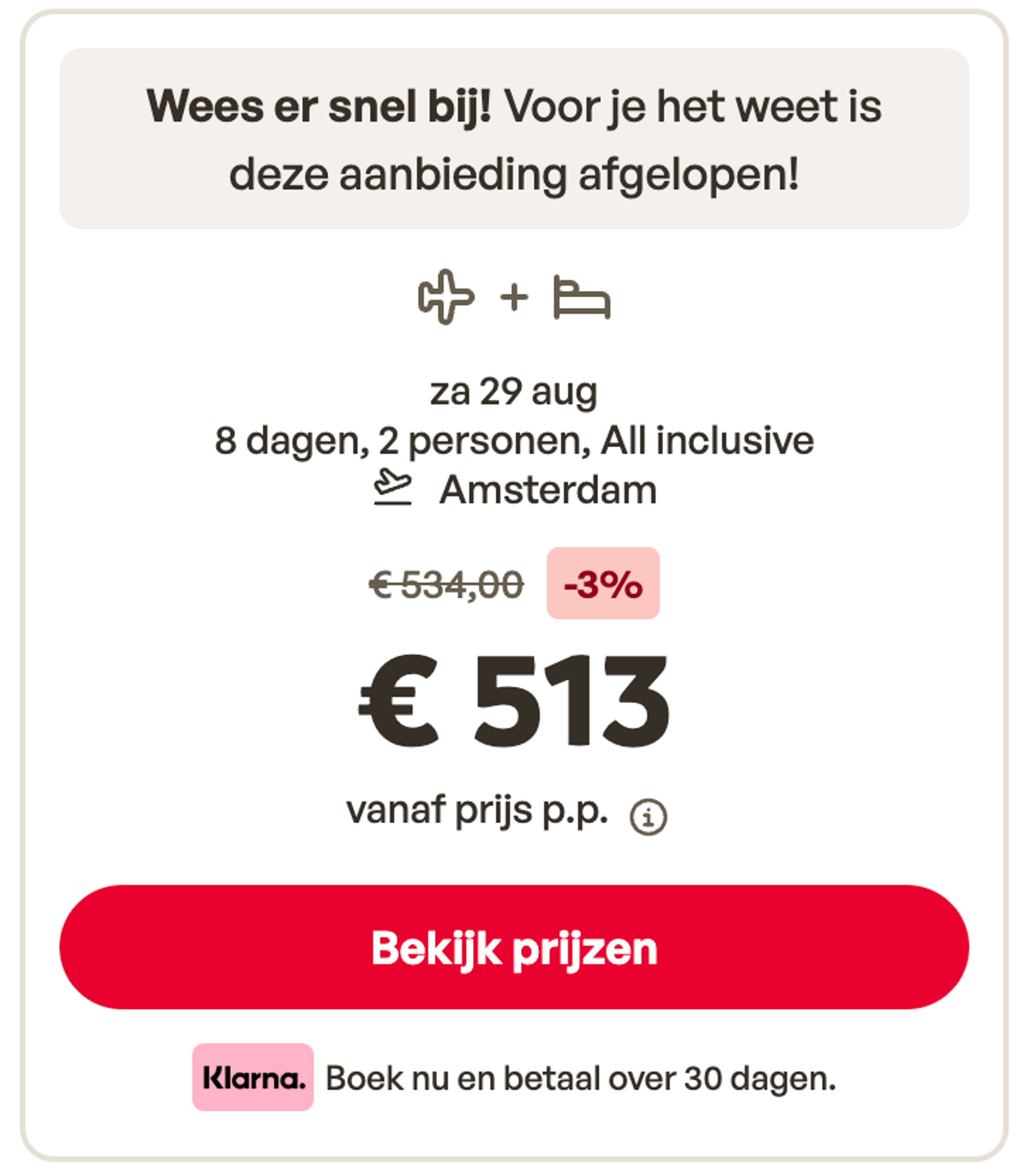 Boekingsvoorbeeld