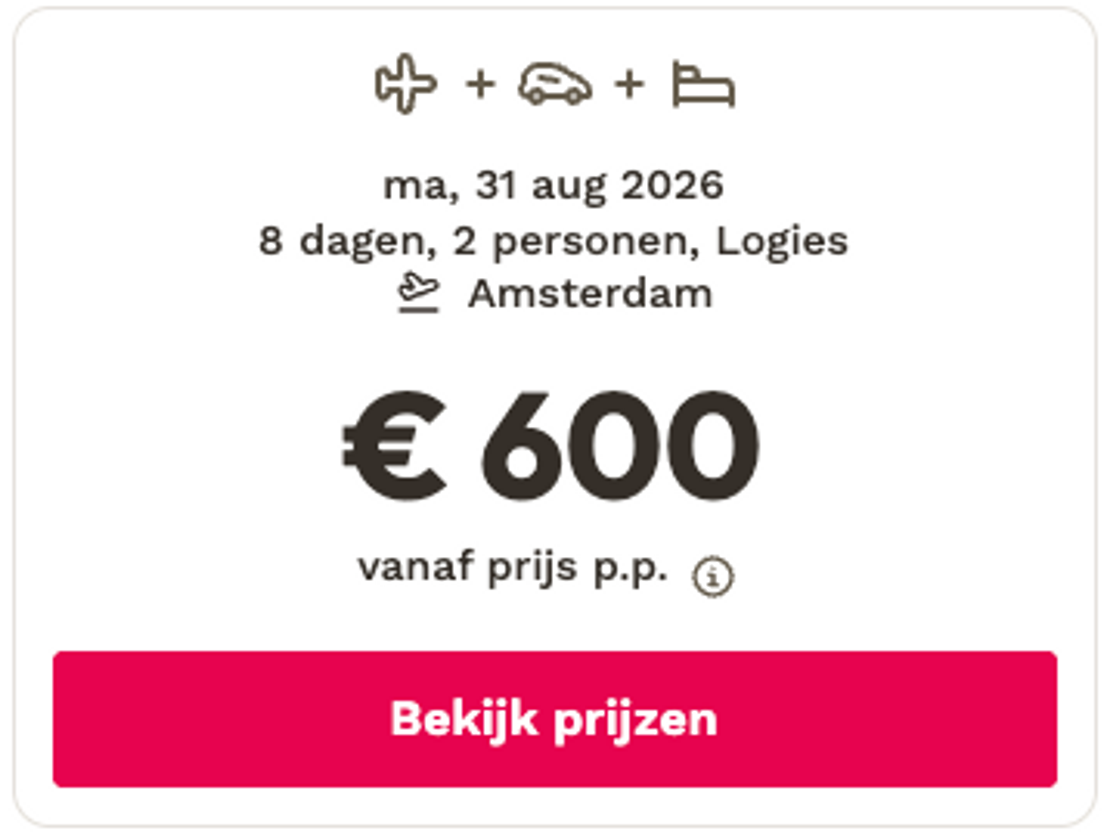 Boekingsvoorbeeld
