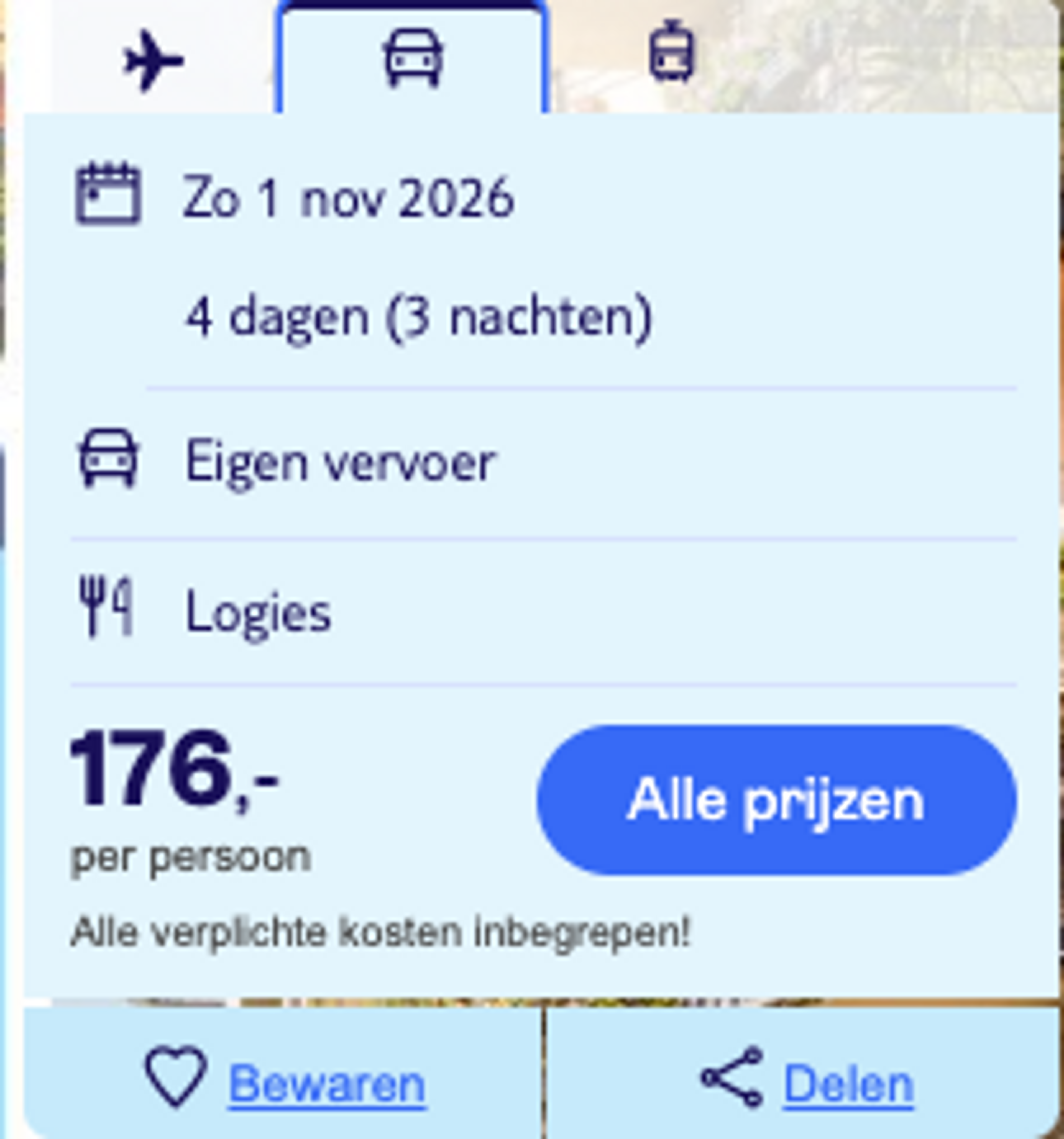 Boekingsvoorbeeld