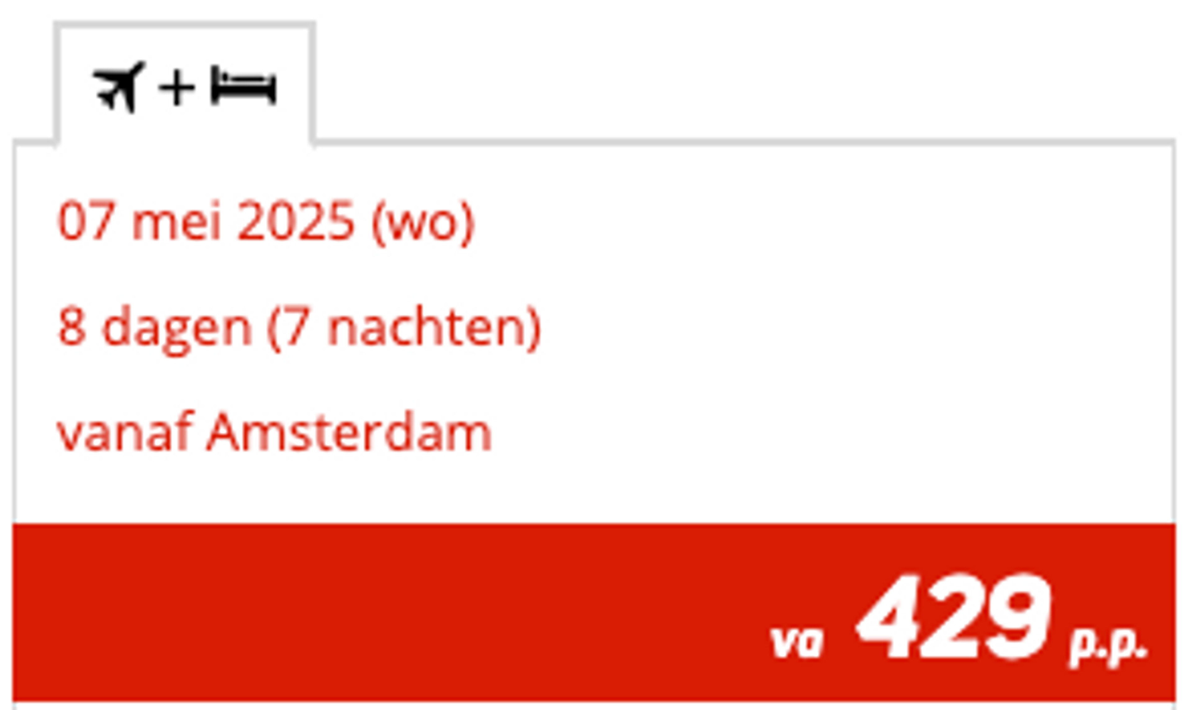 Boekingsvoorbeeld