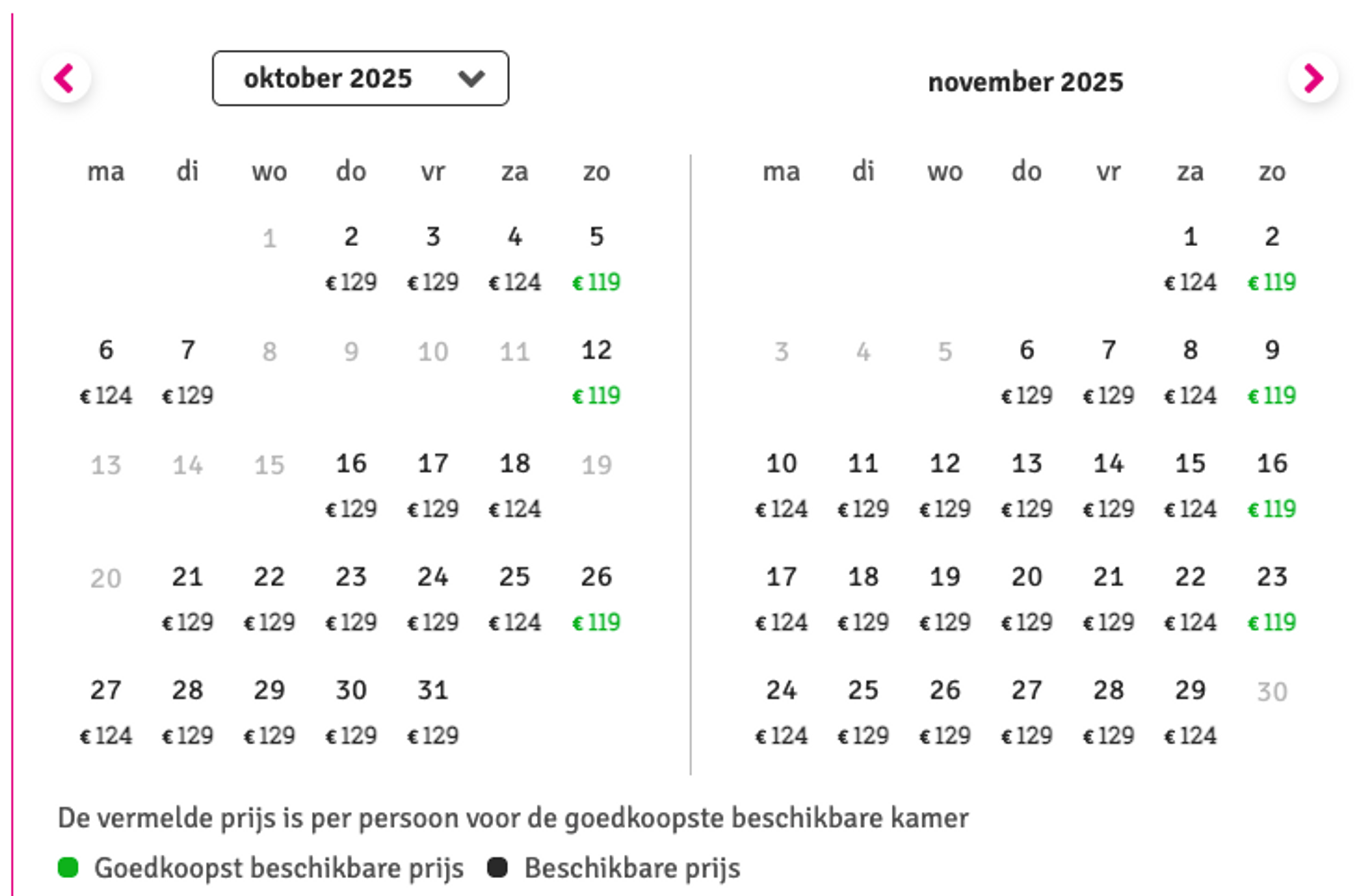Boekingsvoorbeeld