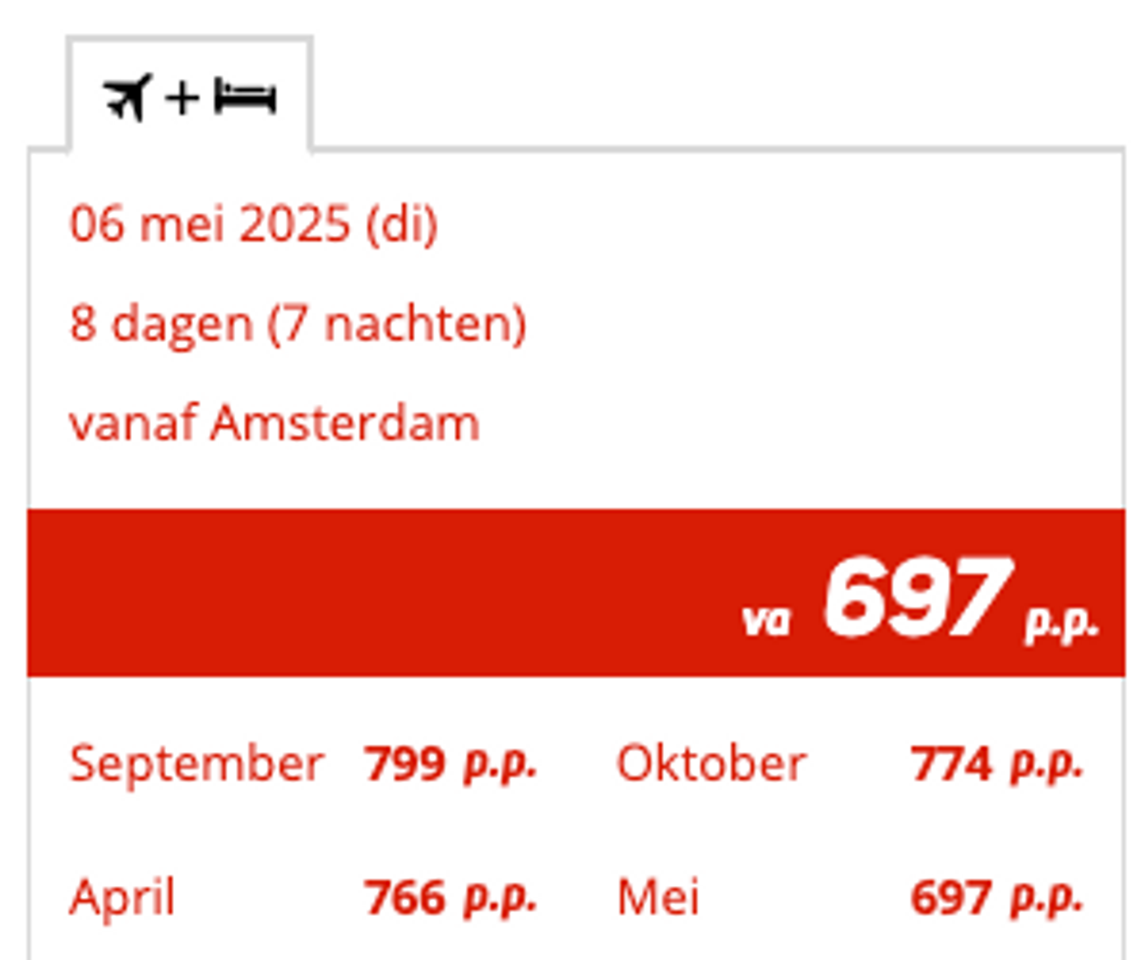 Boekingsvoorbeeld