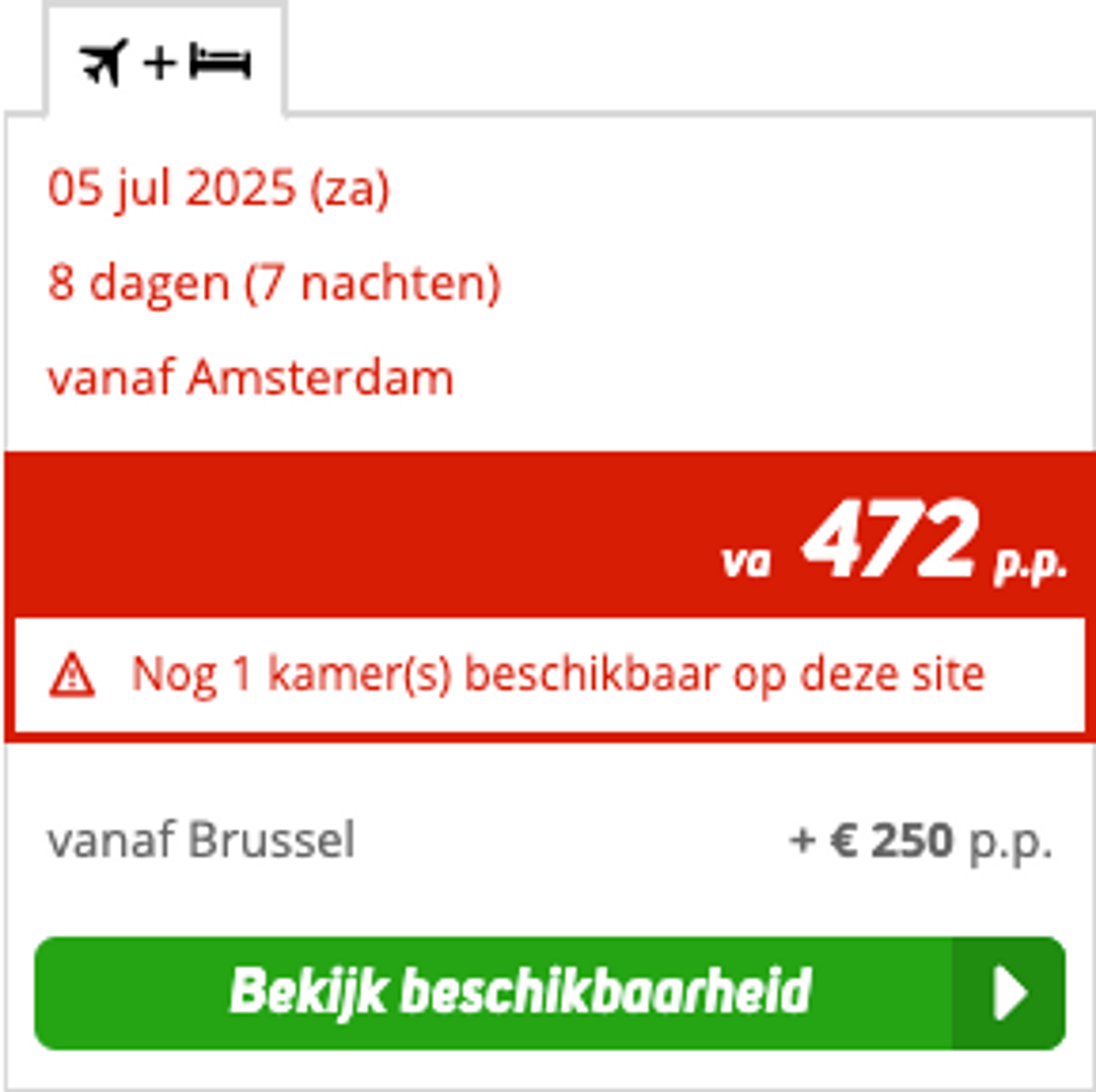 Boekingsvoorbeeld
