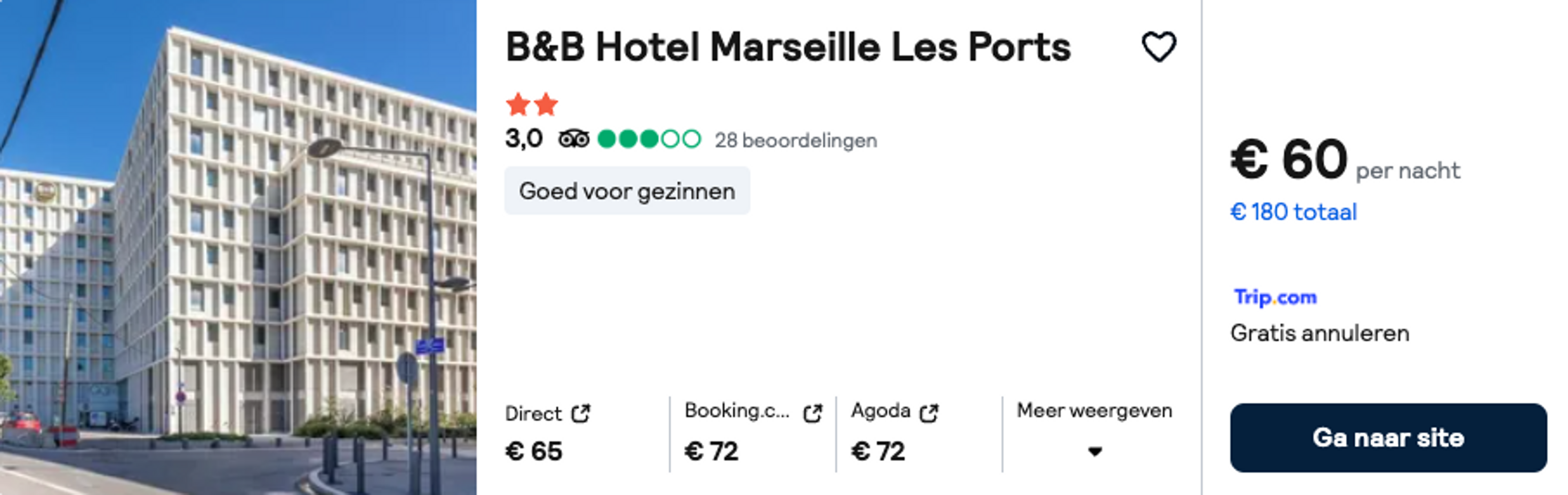 Boekingsvoorbeeld