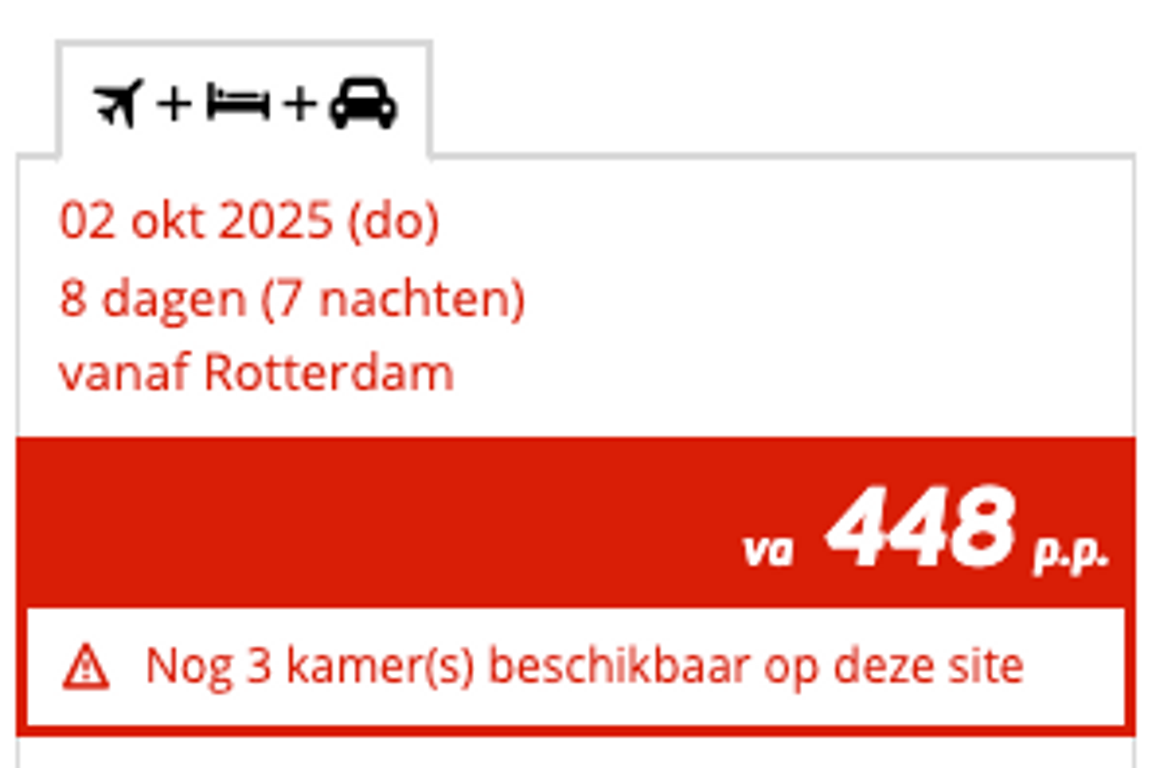 Boekingsvoorbeeld