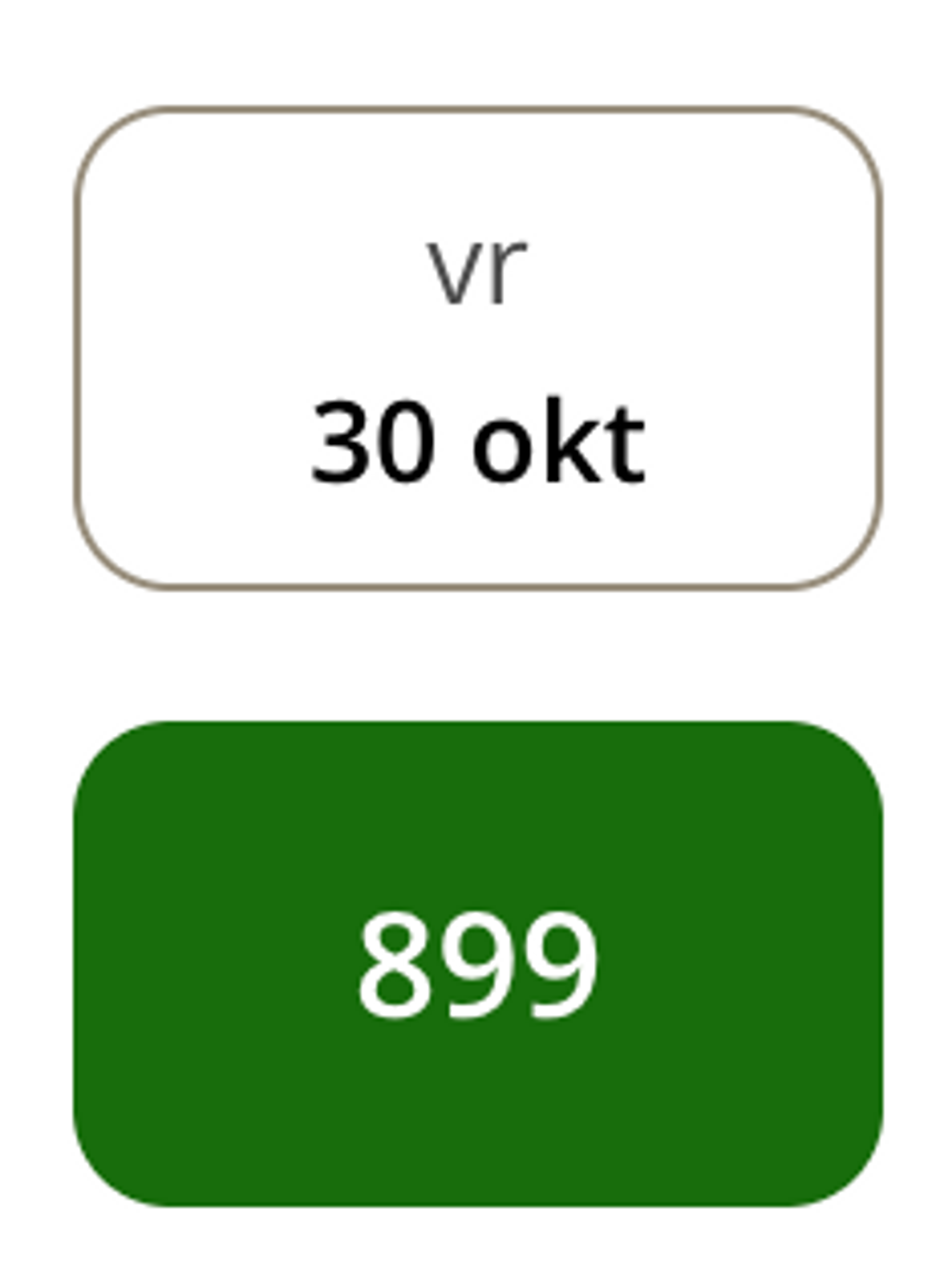 Boekingsvoorbeeld