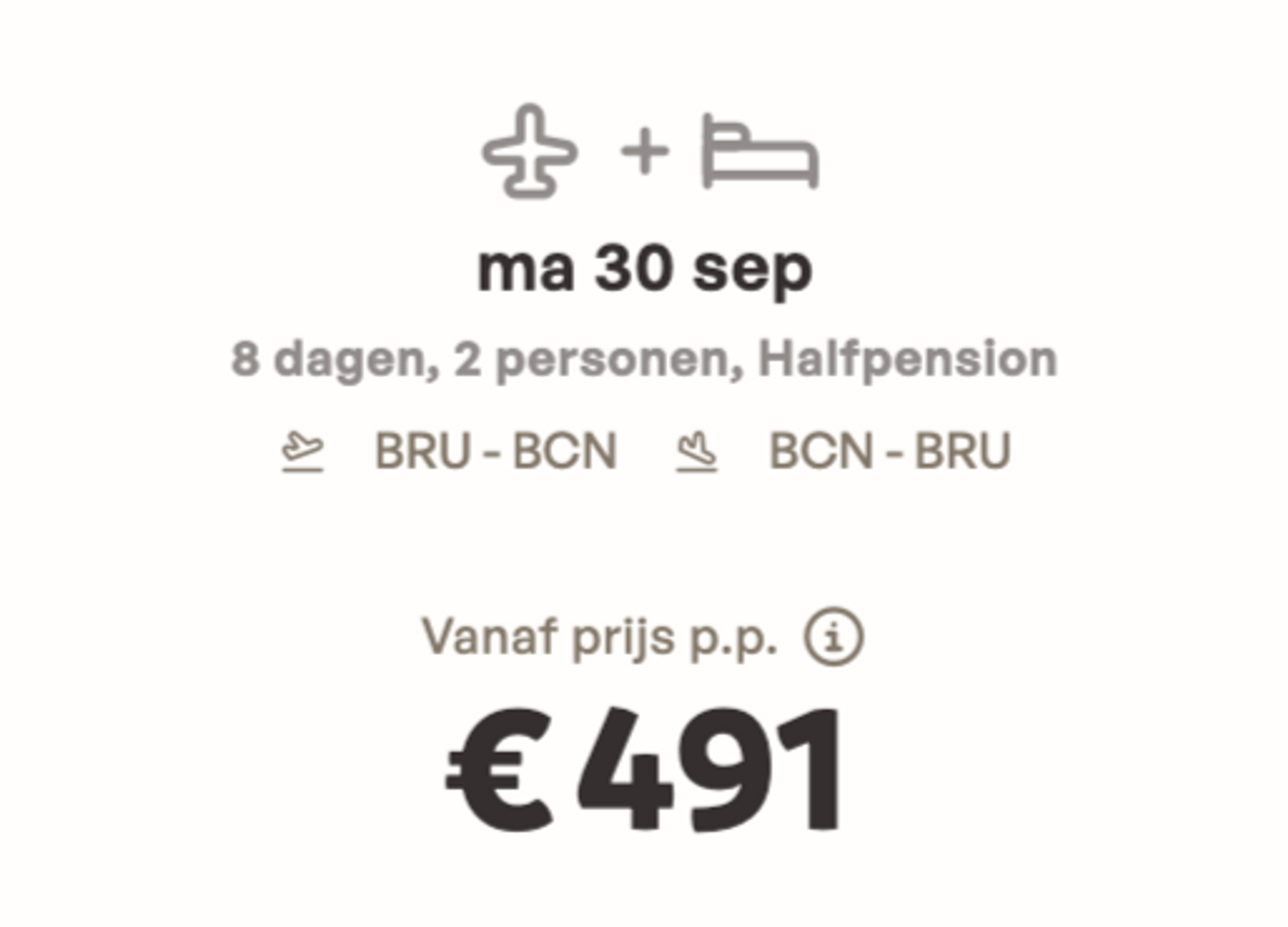 Boekingsvoorbeeld