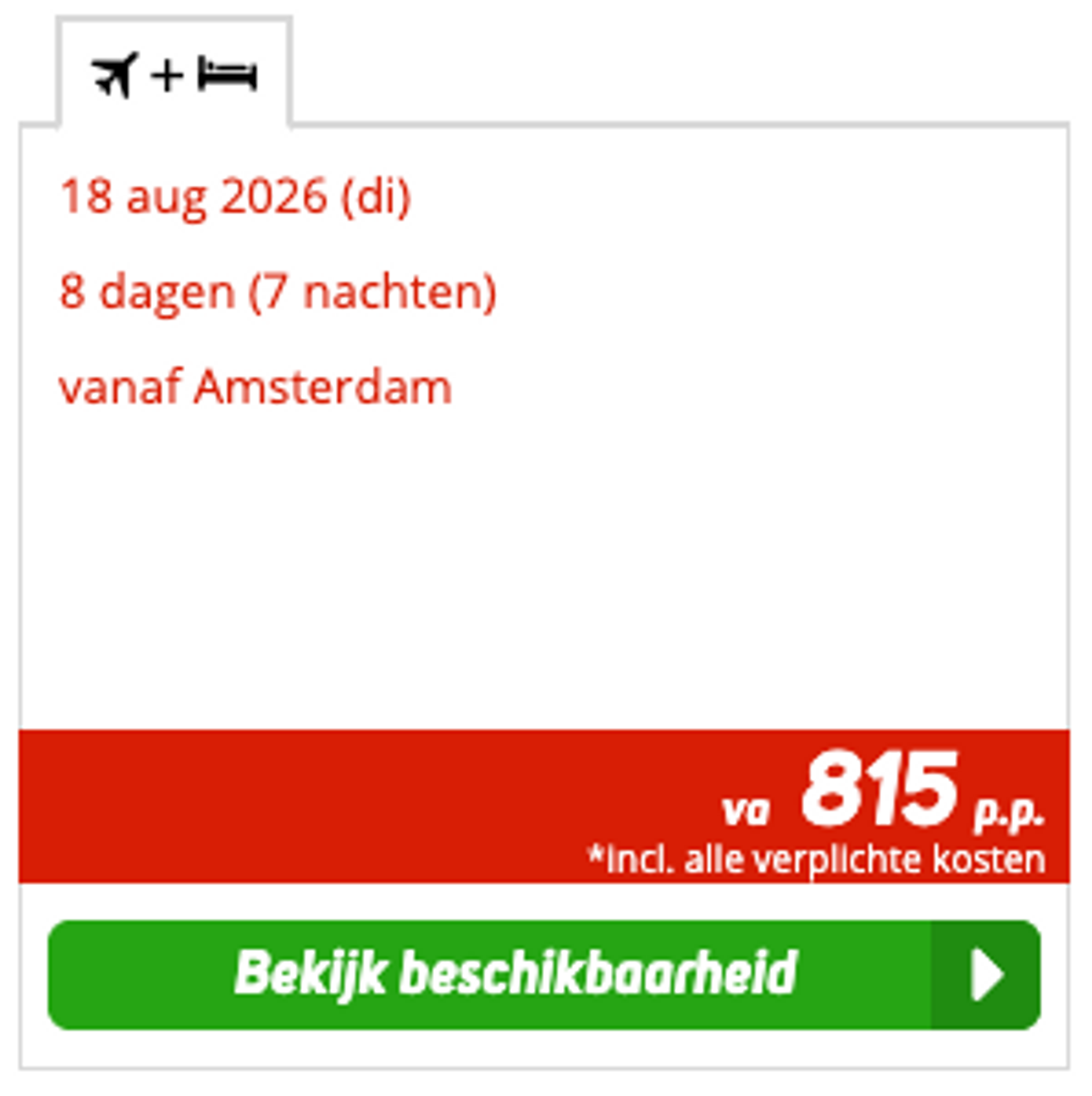 Boekingsvoorbeeld