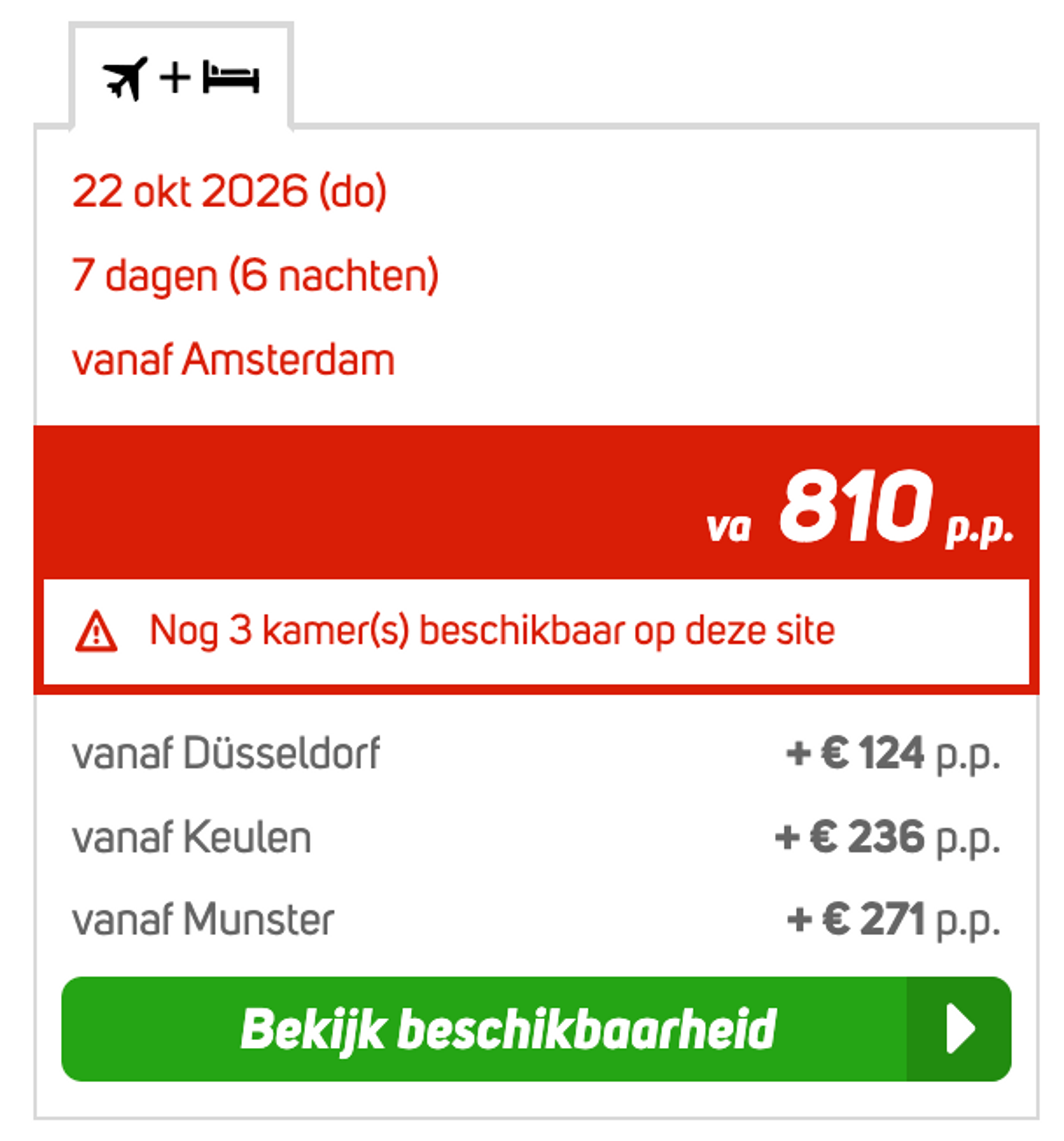 Boekingsvoorbeeld
