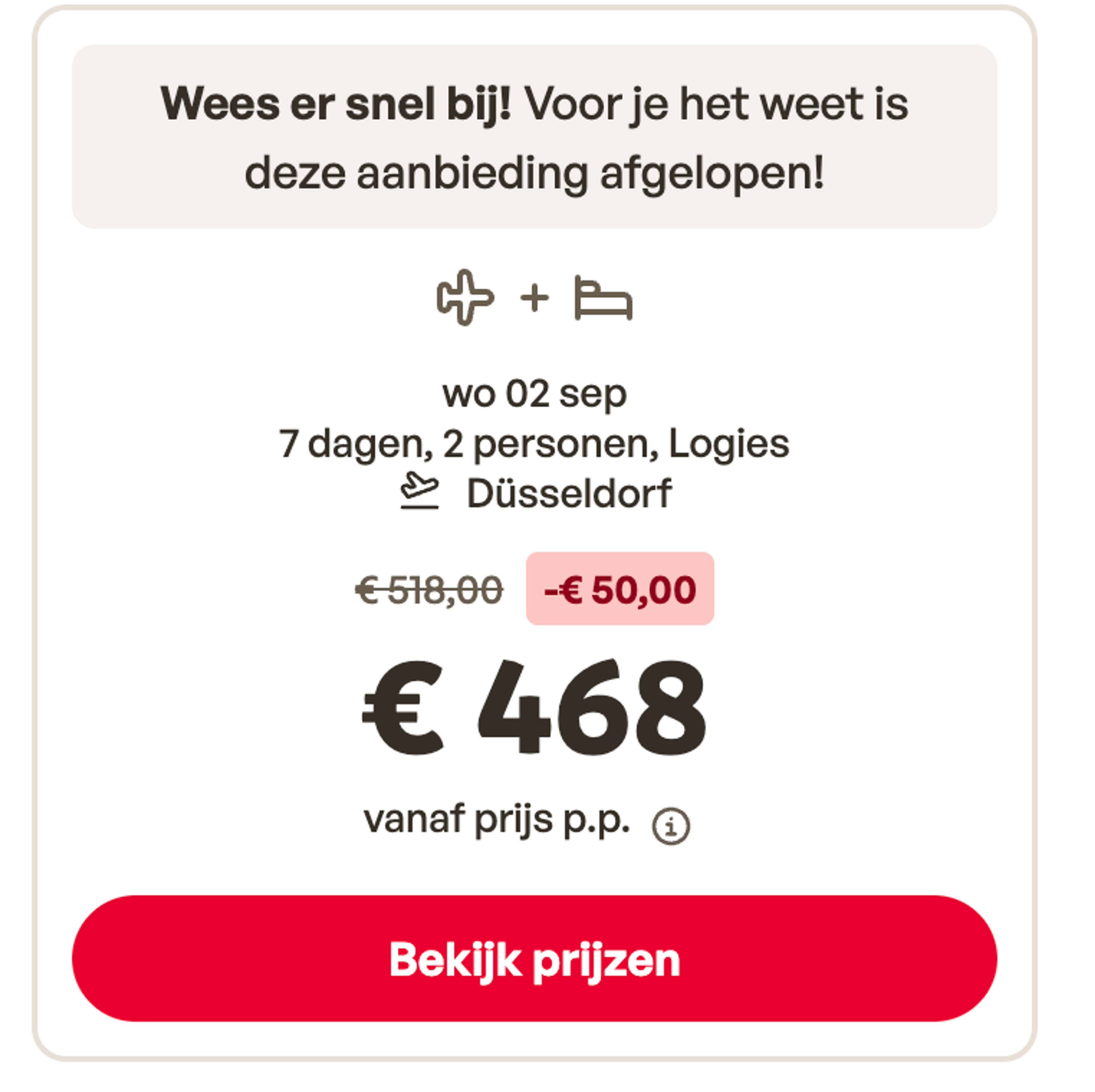 Boekingsvoorbeeld