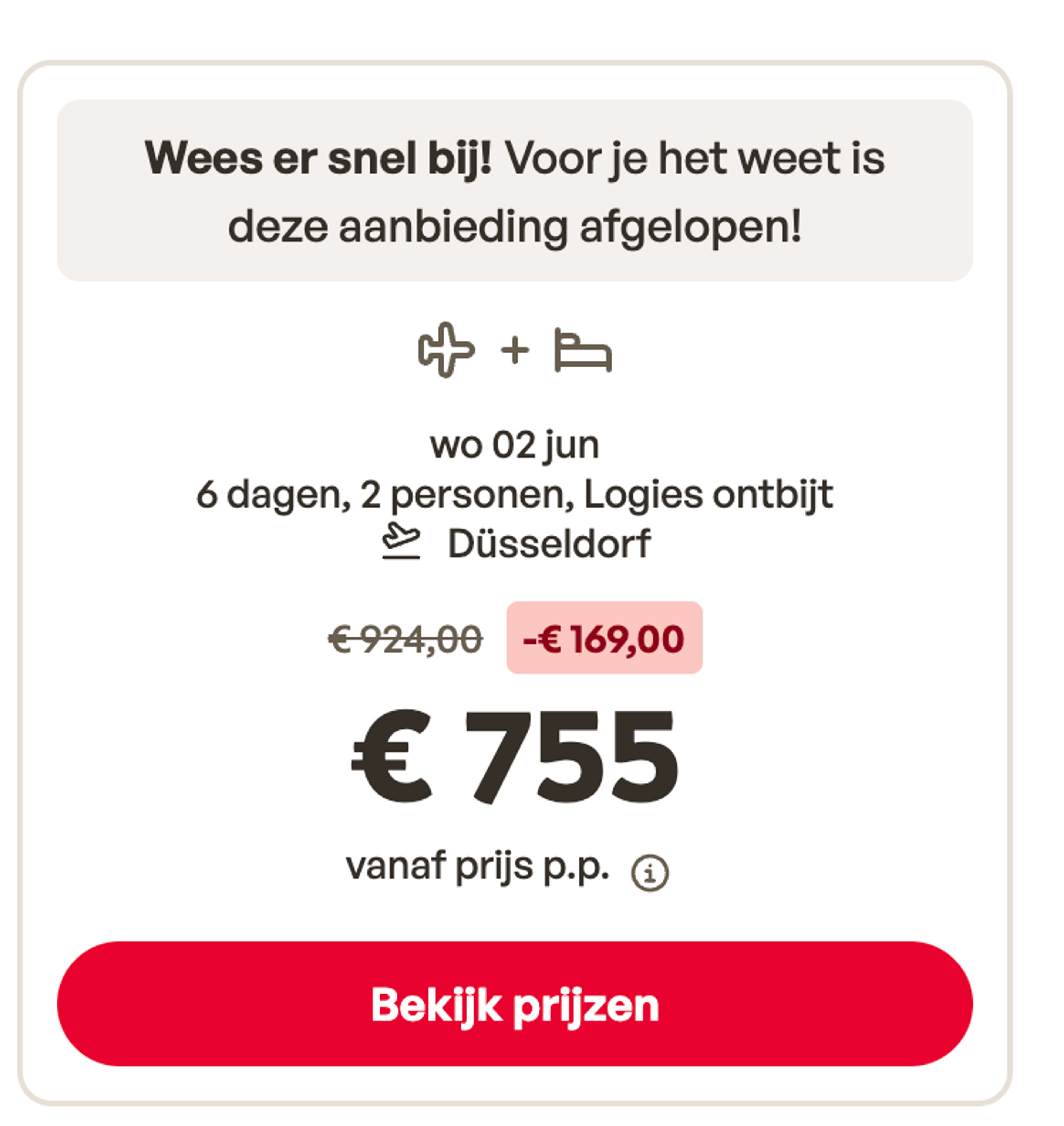 Boekingsvoorbeeld