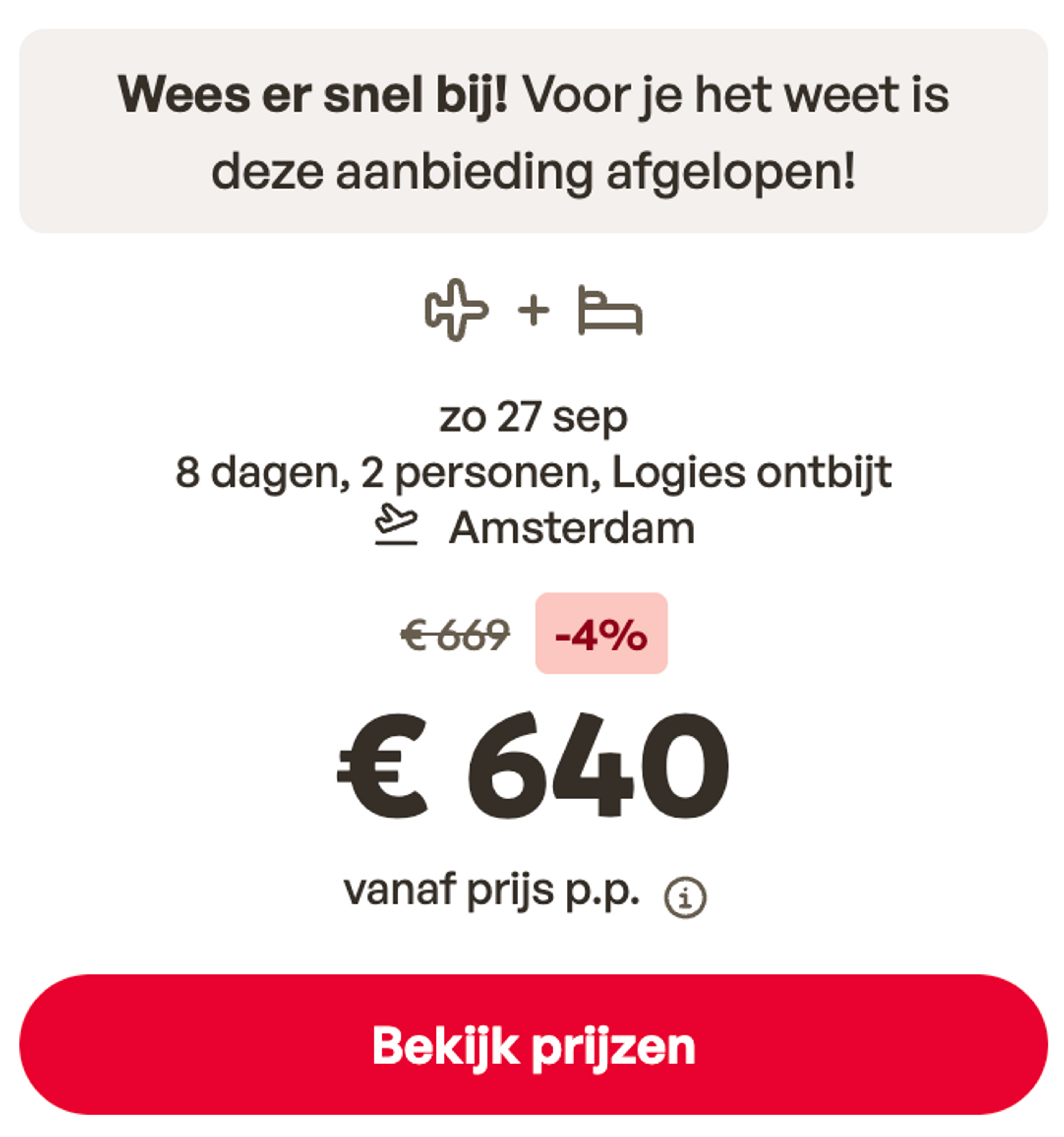 Boekingsvoorbeeld