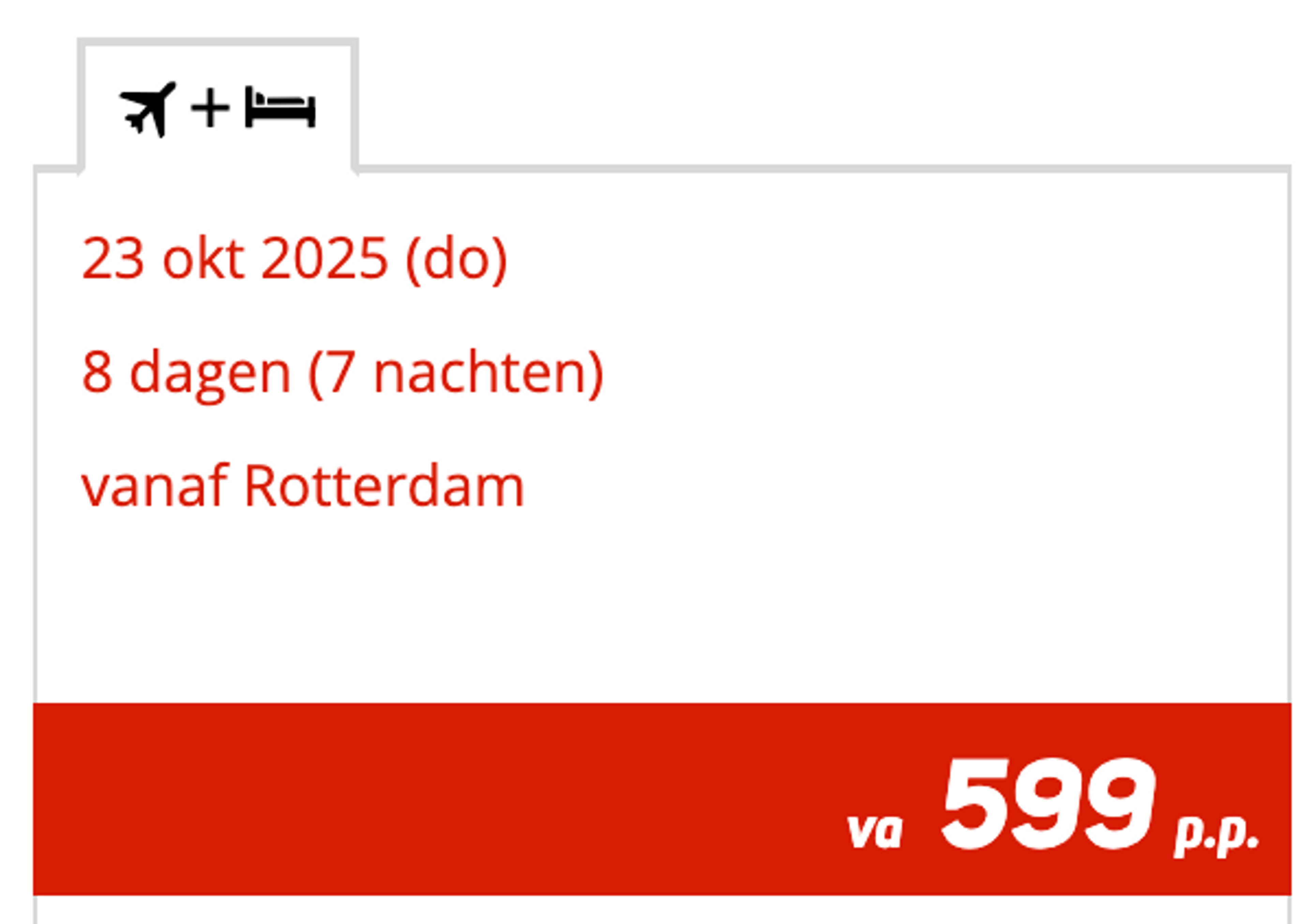 Boekingsvoorbeeld