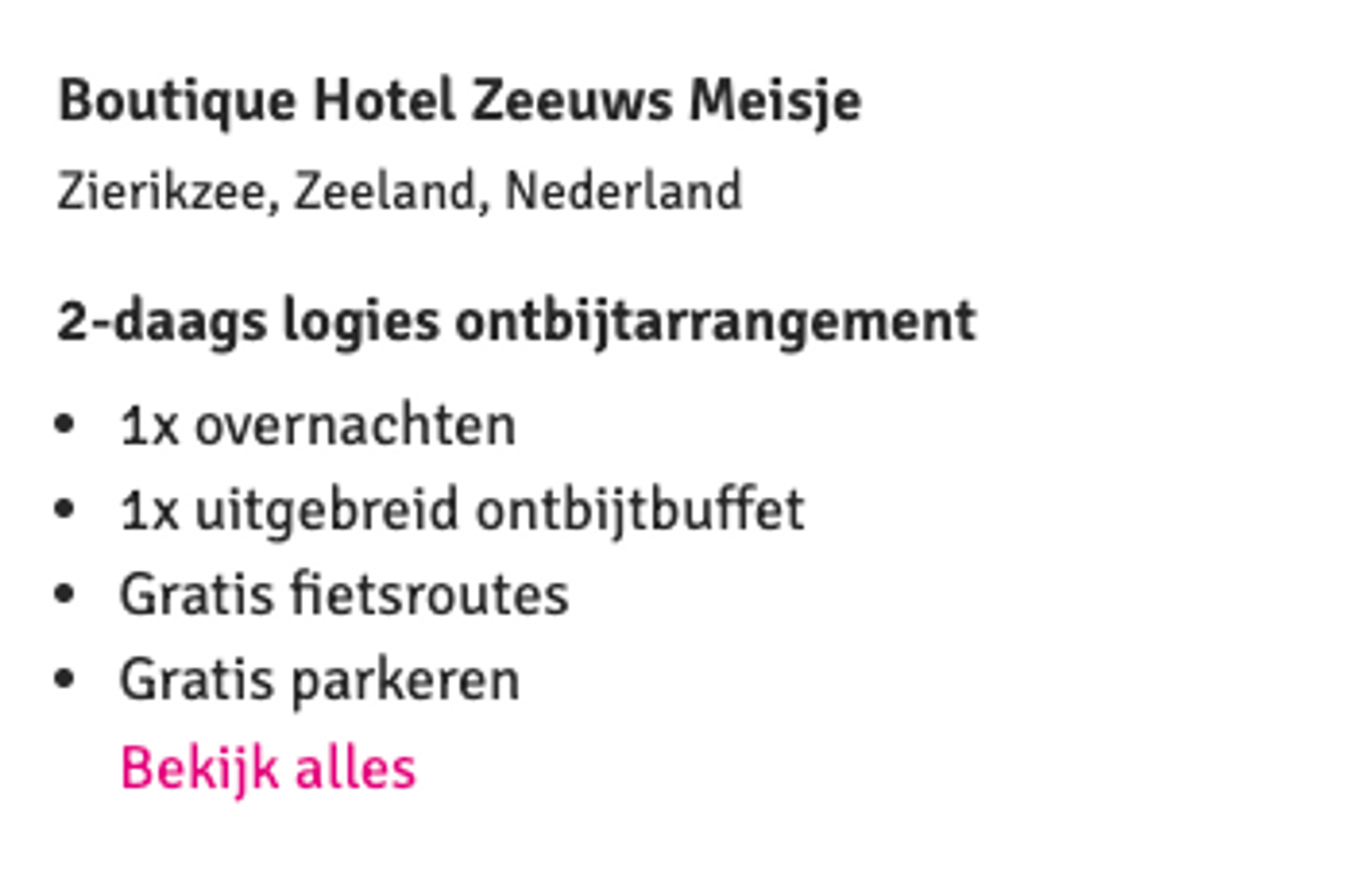 Boekingsvoorbeeld