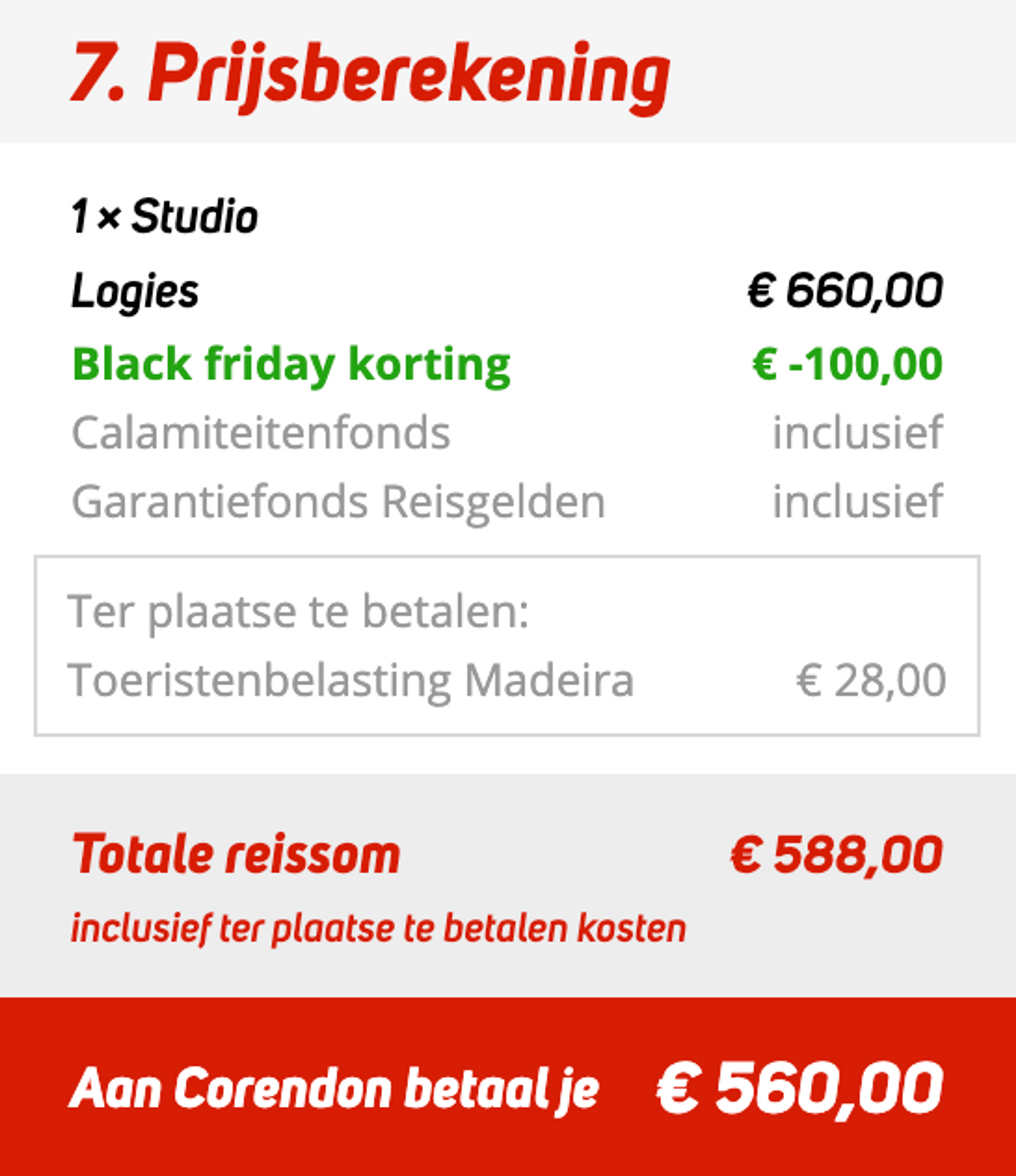 Boekingsvoorbeeld