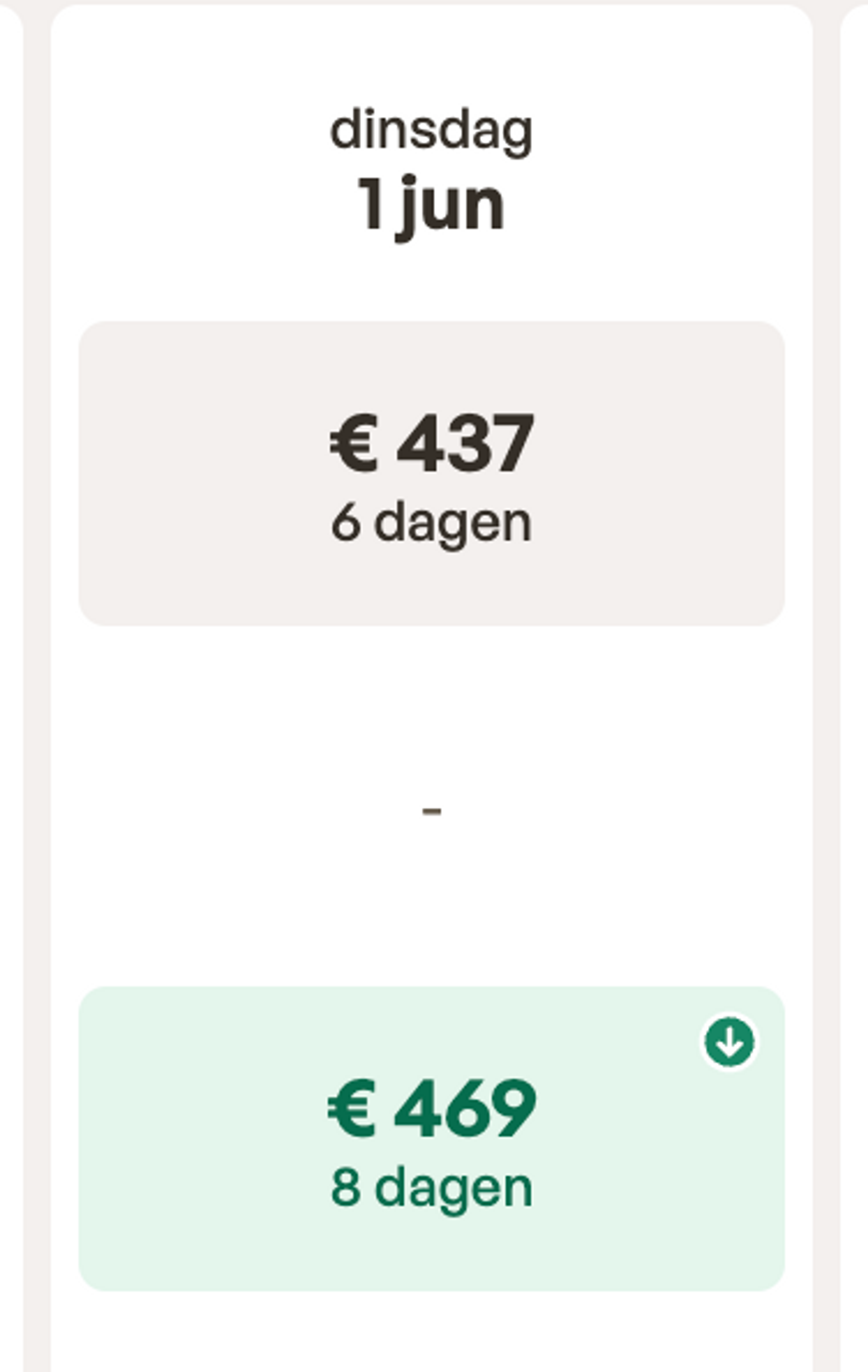Boekingsvoorbeeld