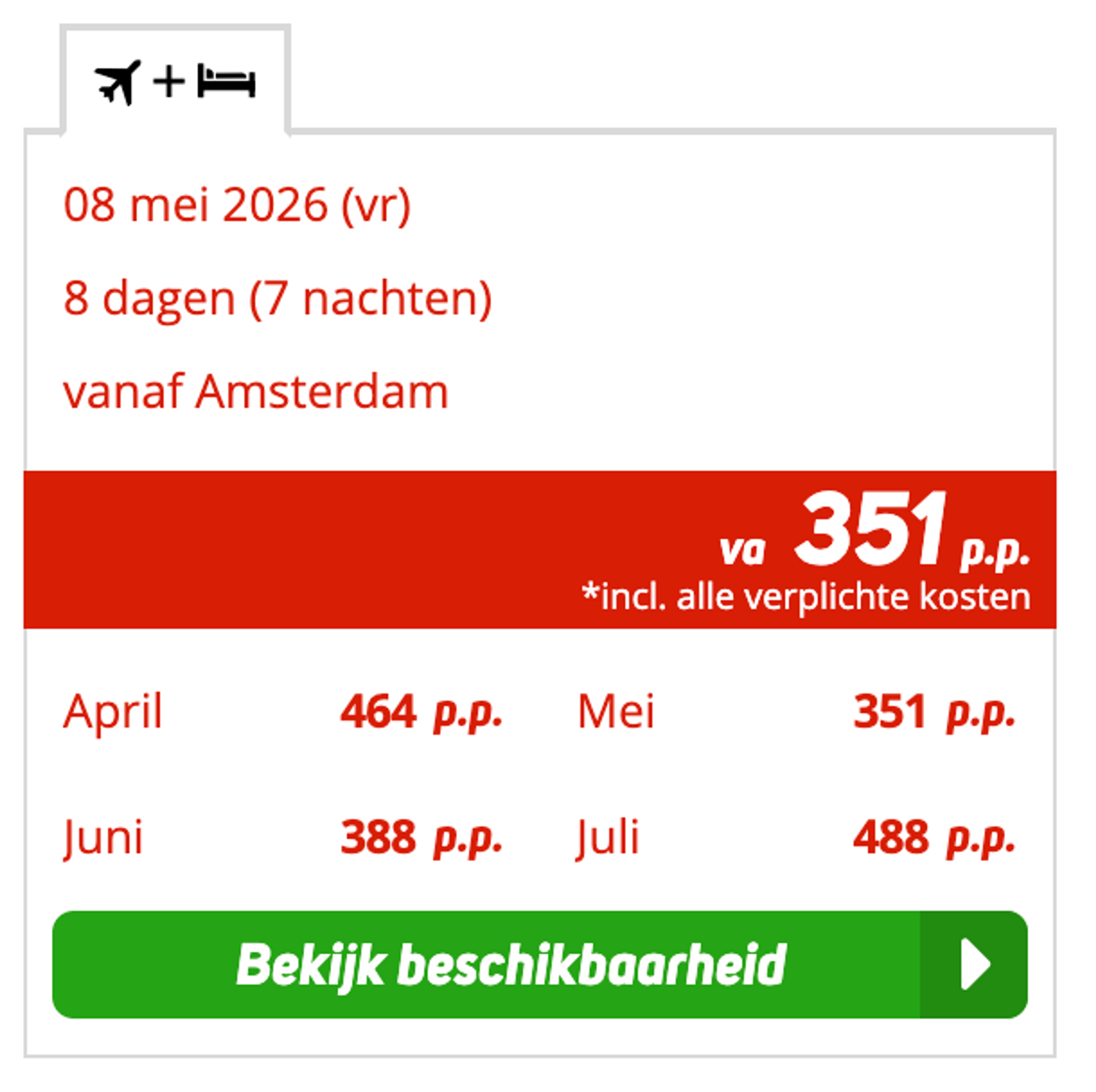 Boekingsvoorbeeld