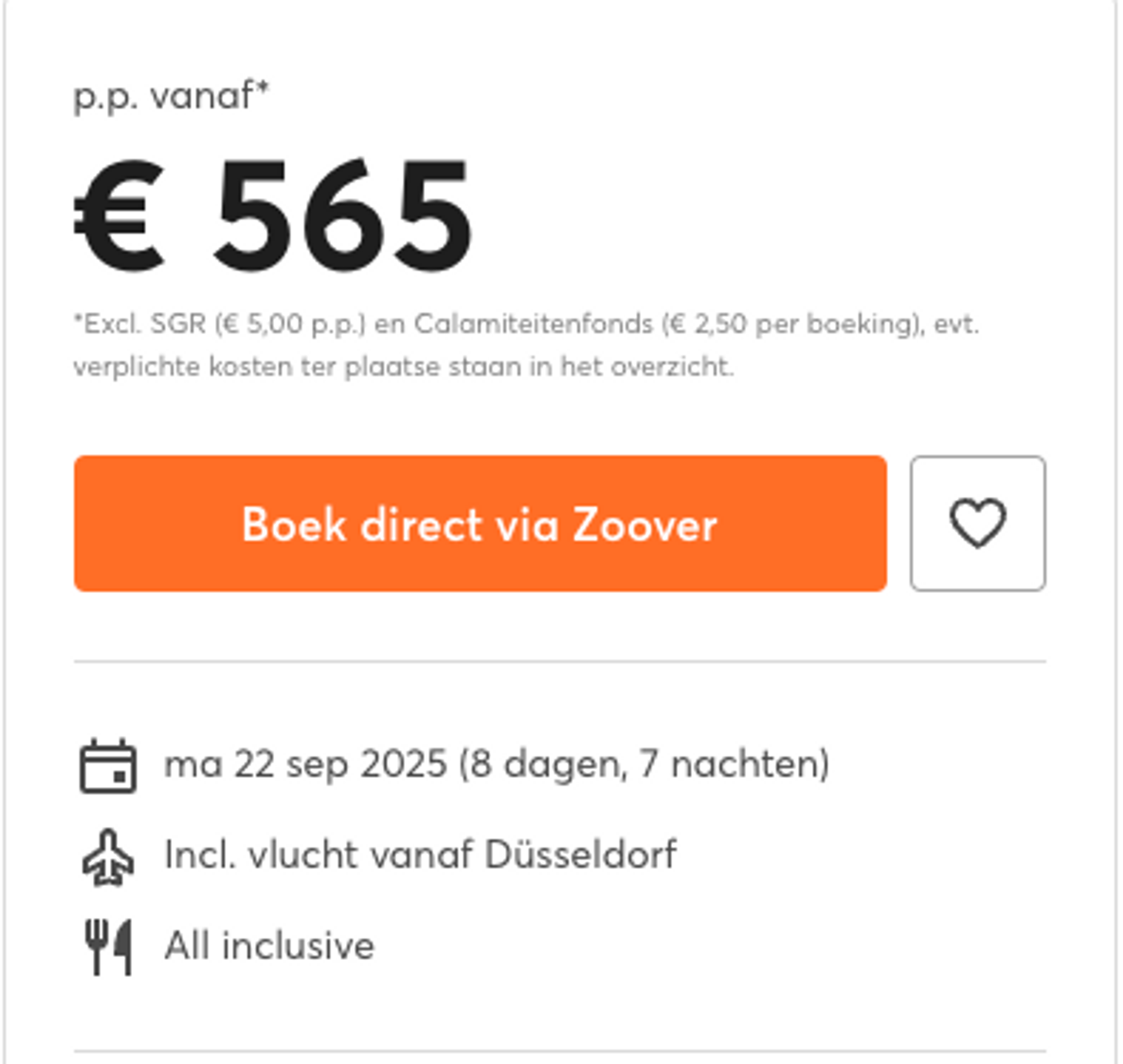 Boekingsvoorbeeld