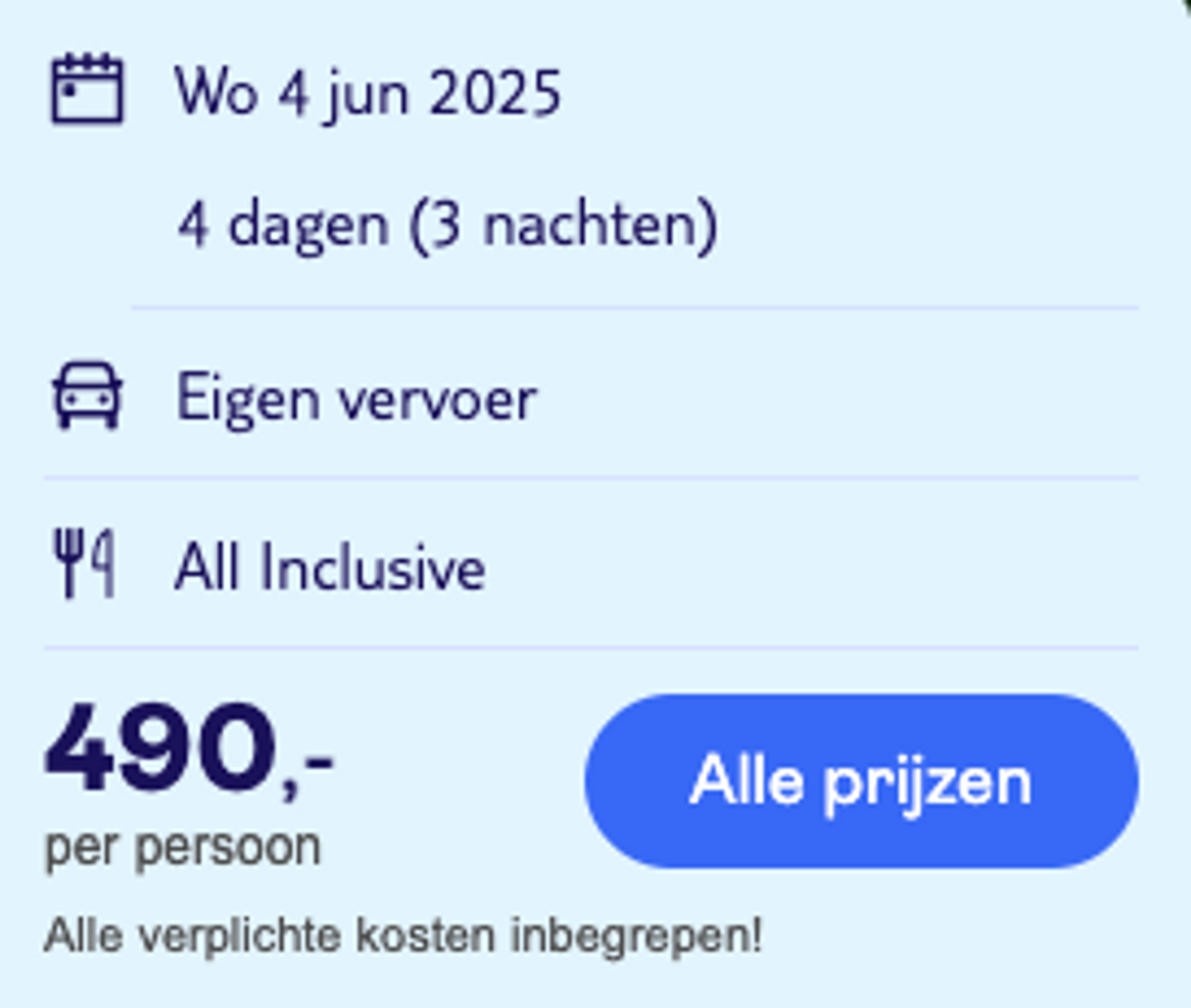 Boekingsvoorbeeld