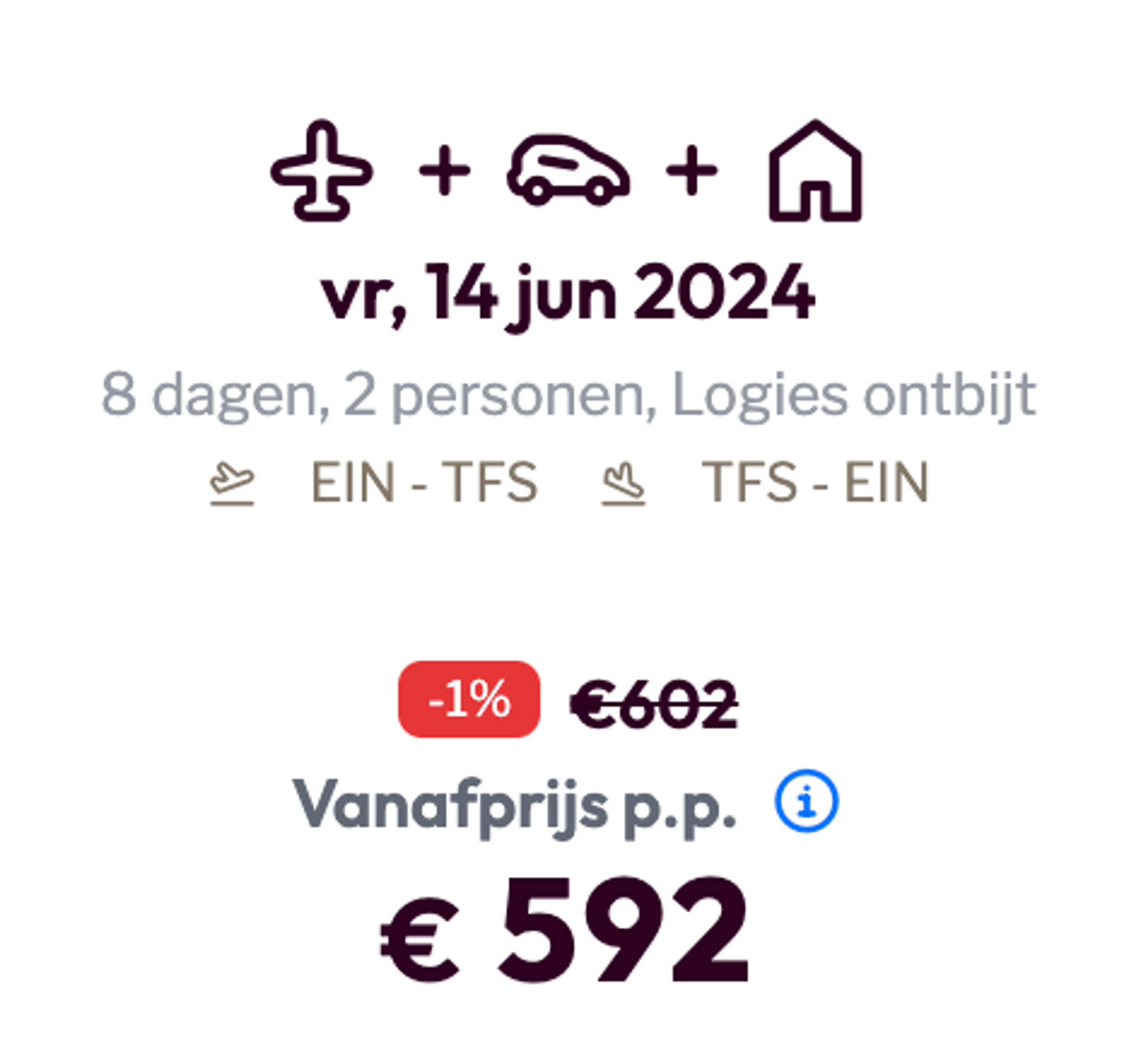 Boekingsvoorbeeld