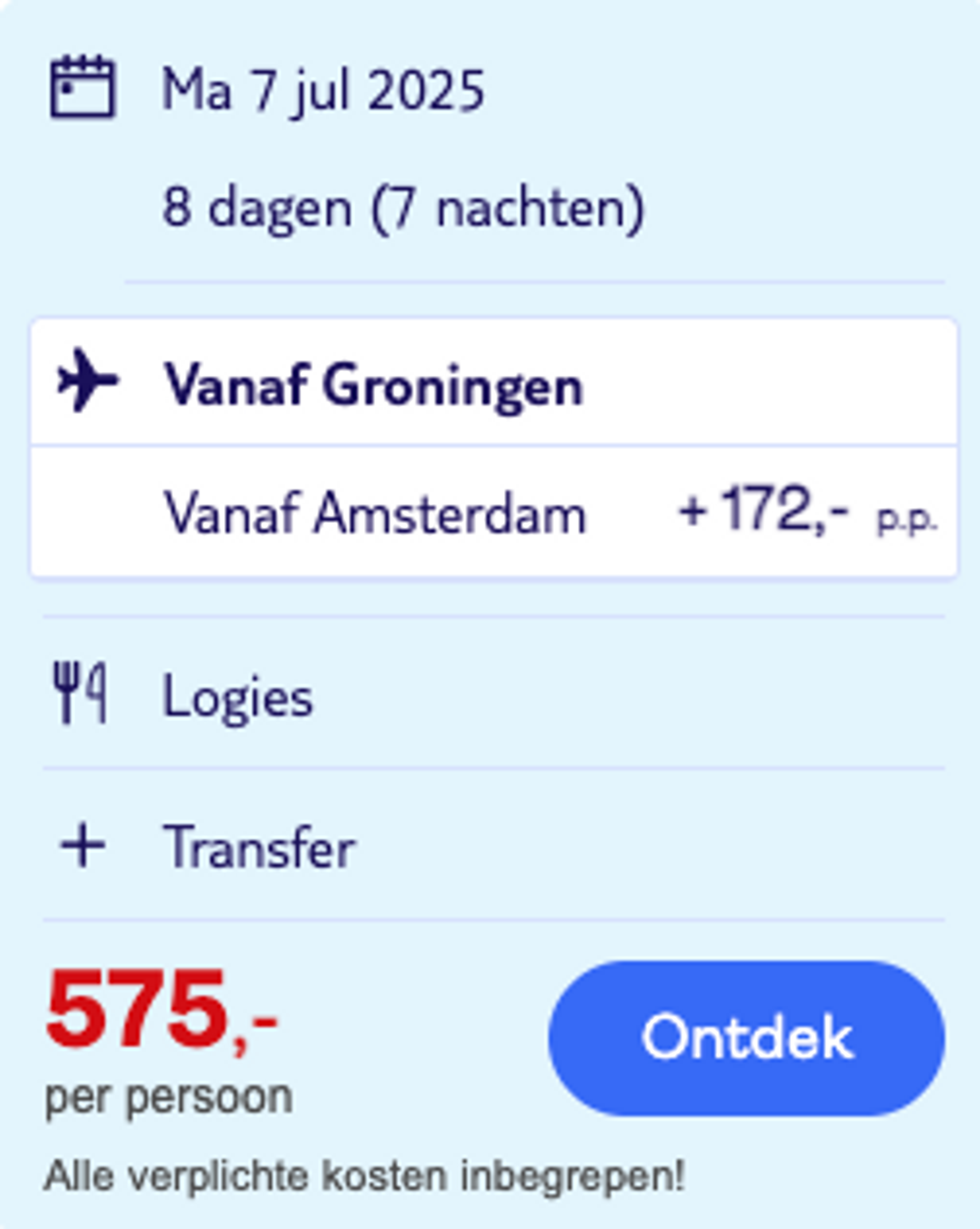Boekingsvoorbeeld