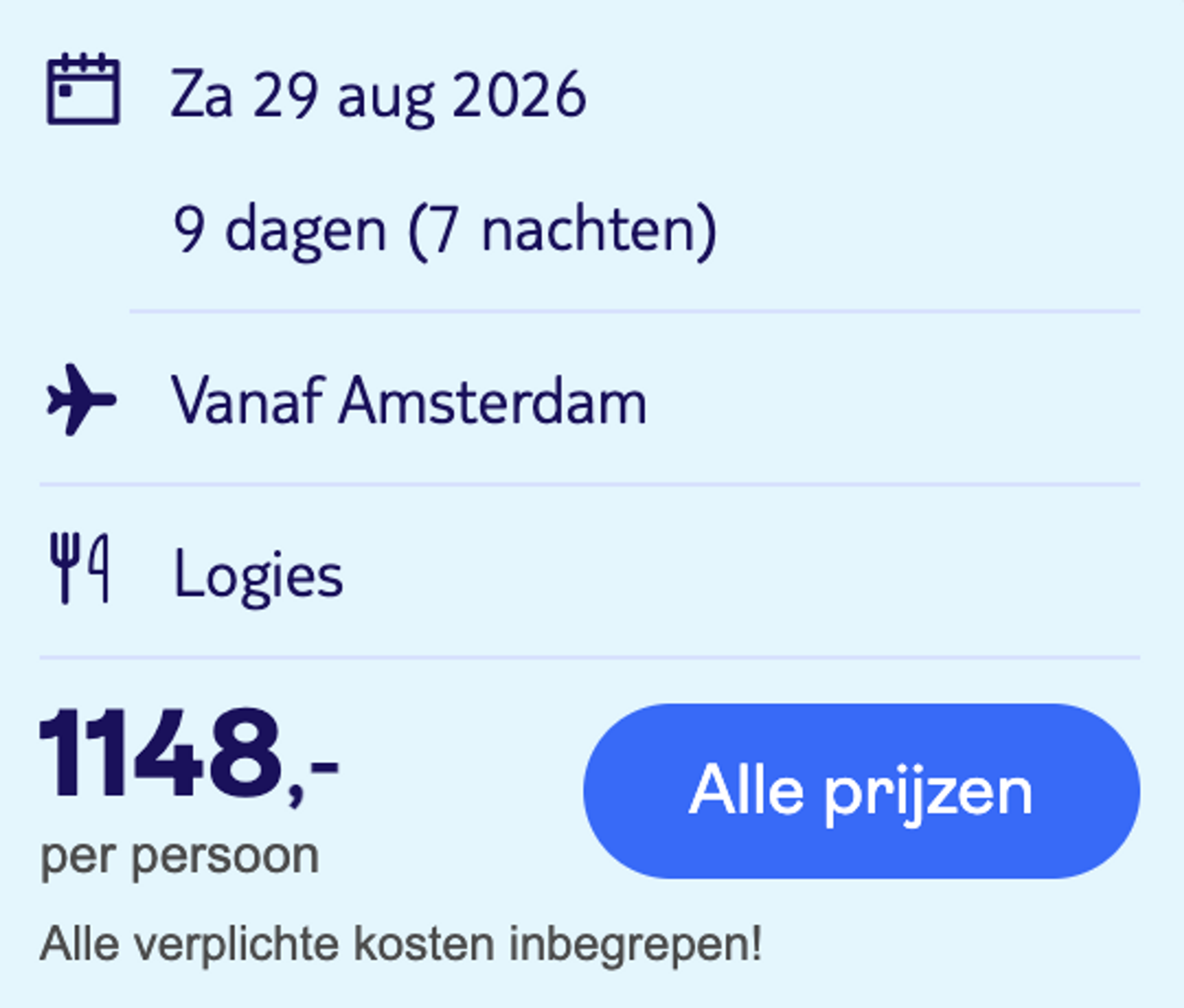 Boekingsvoorbeeld
