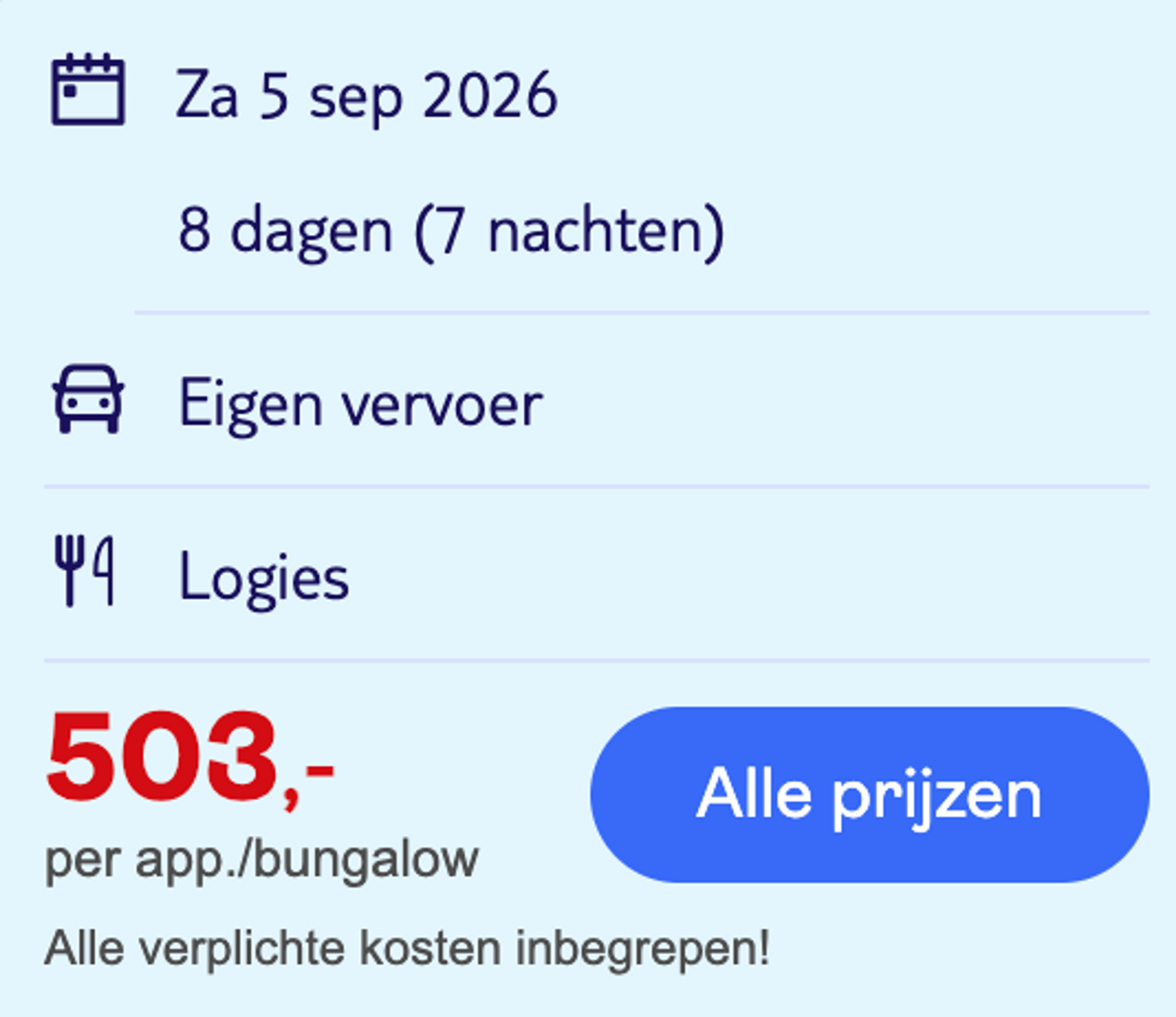 Boekingsvoorbeeld