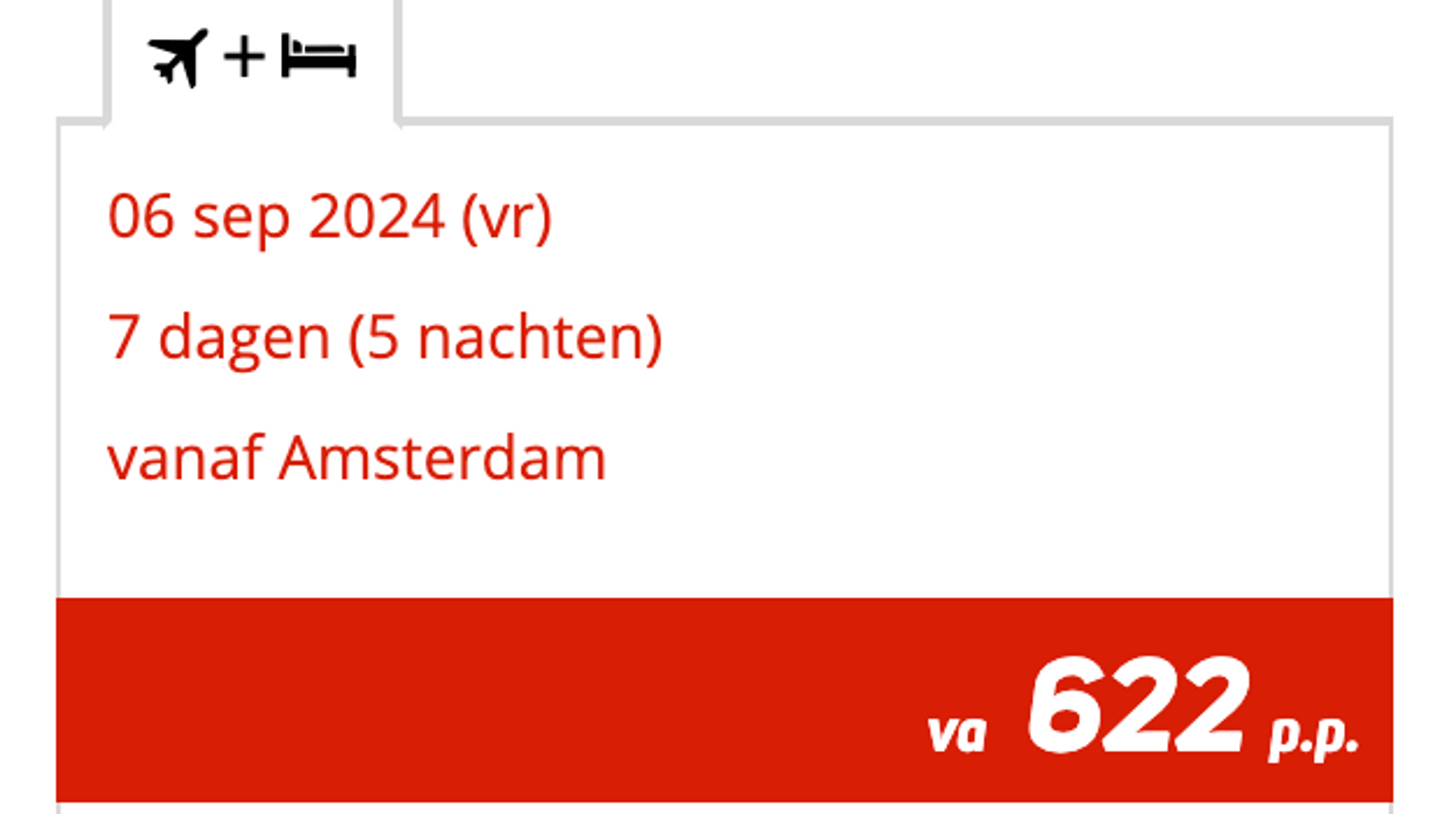Boekingsvoorbeeld