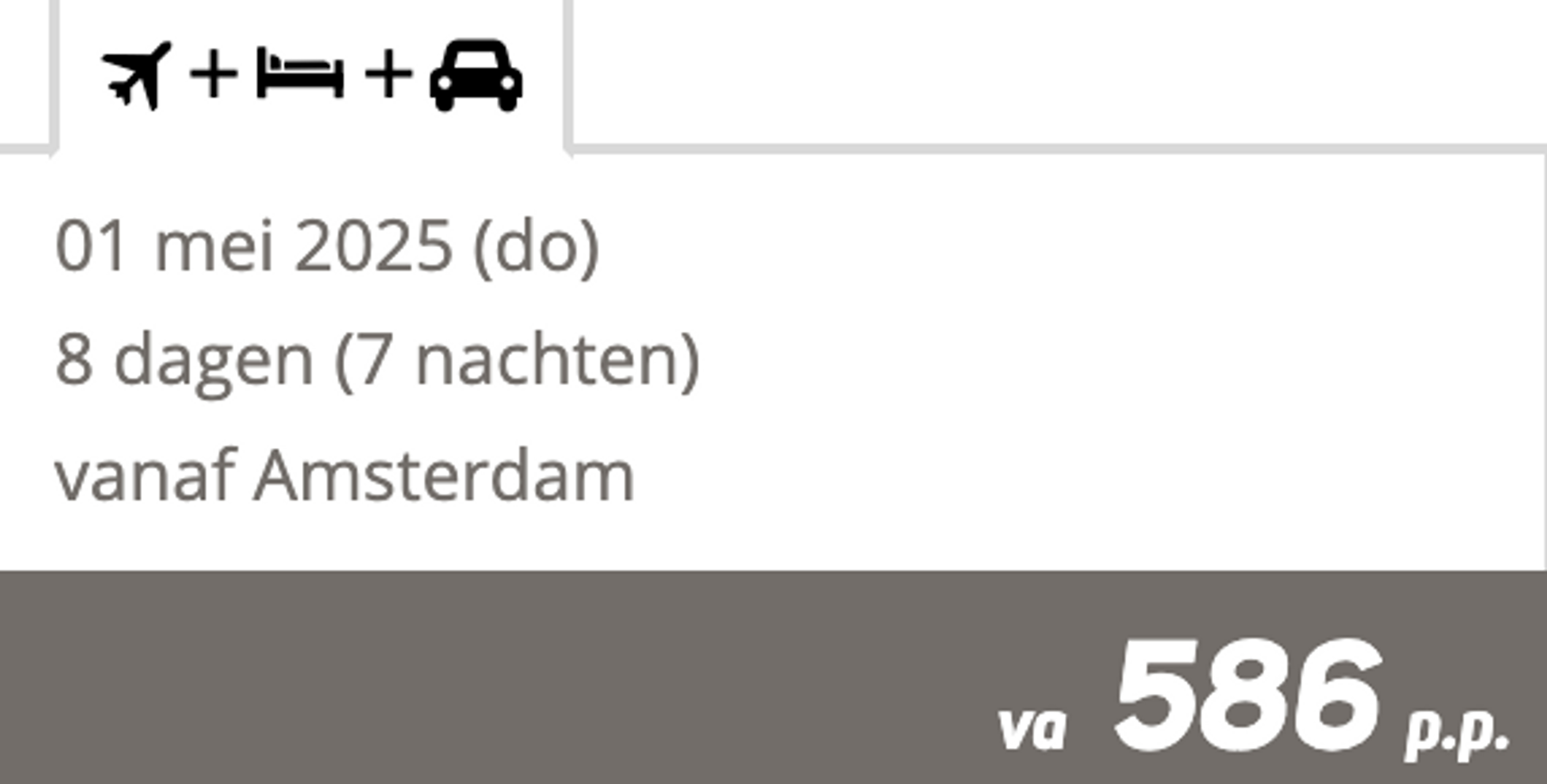 Boekingsvoorbeeld