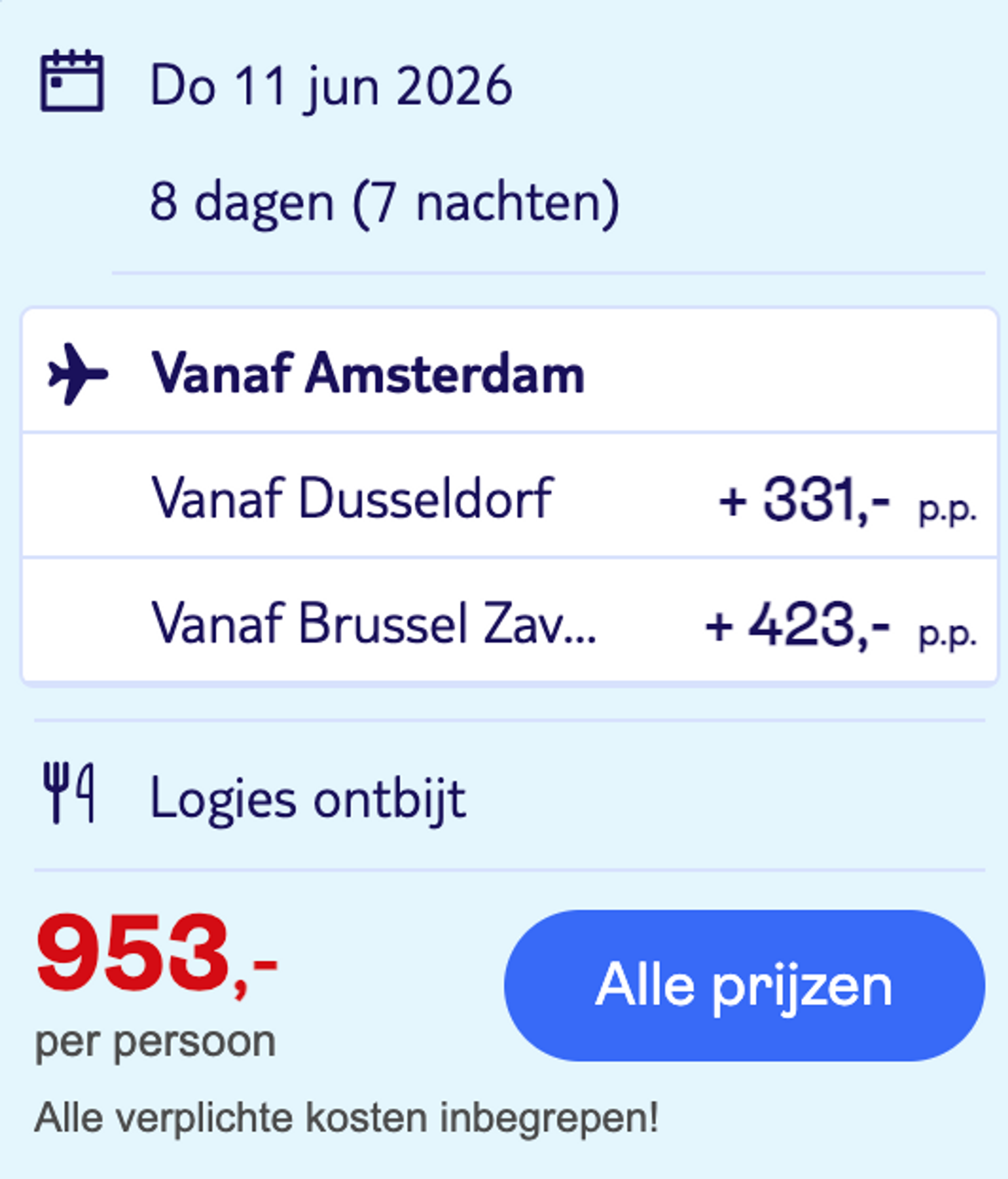 Boekingsvoorbeeld