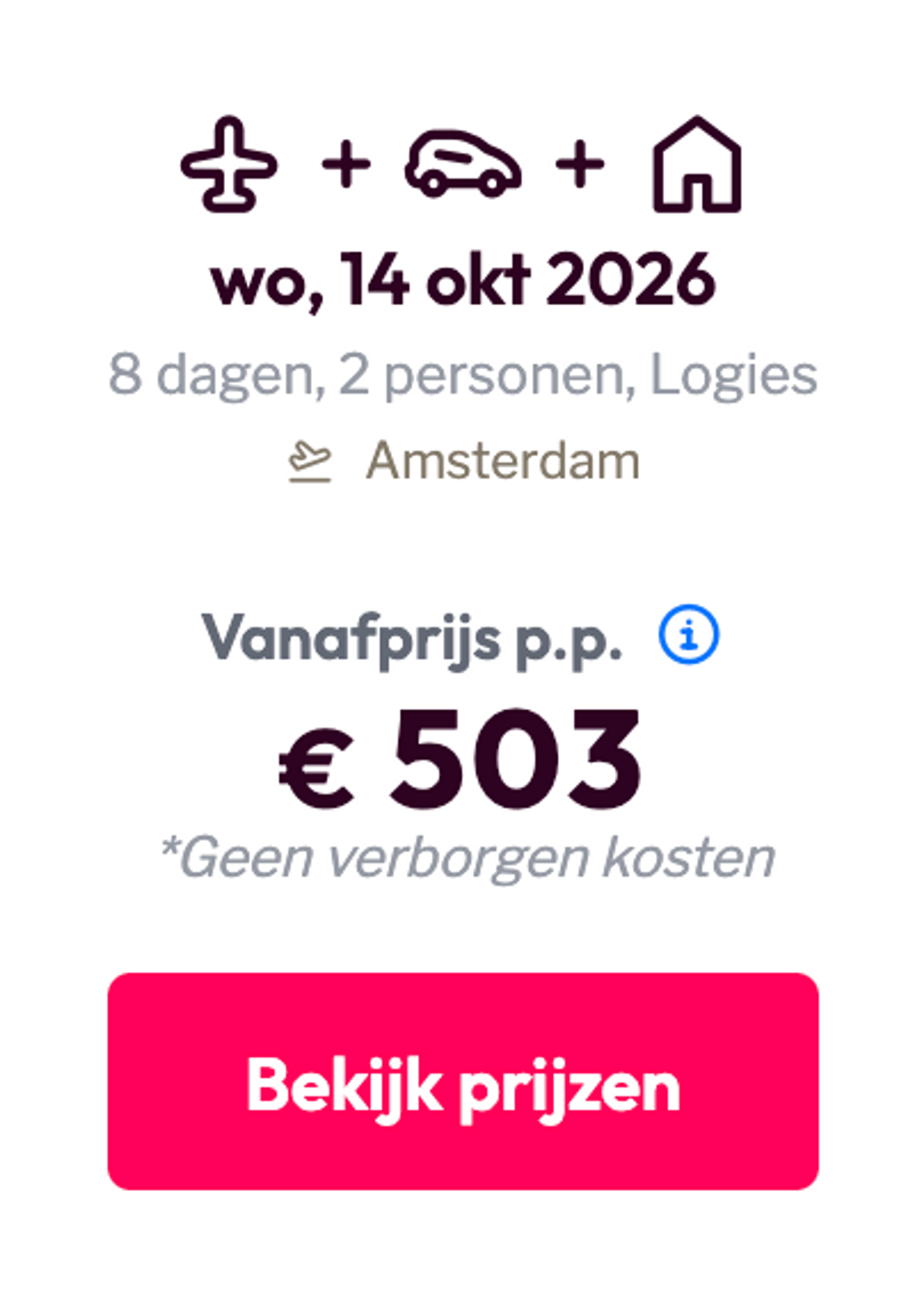 Boekingsvoorbeeld