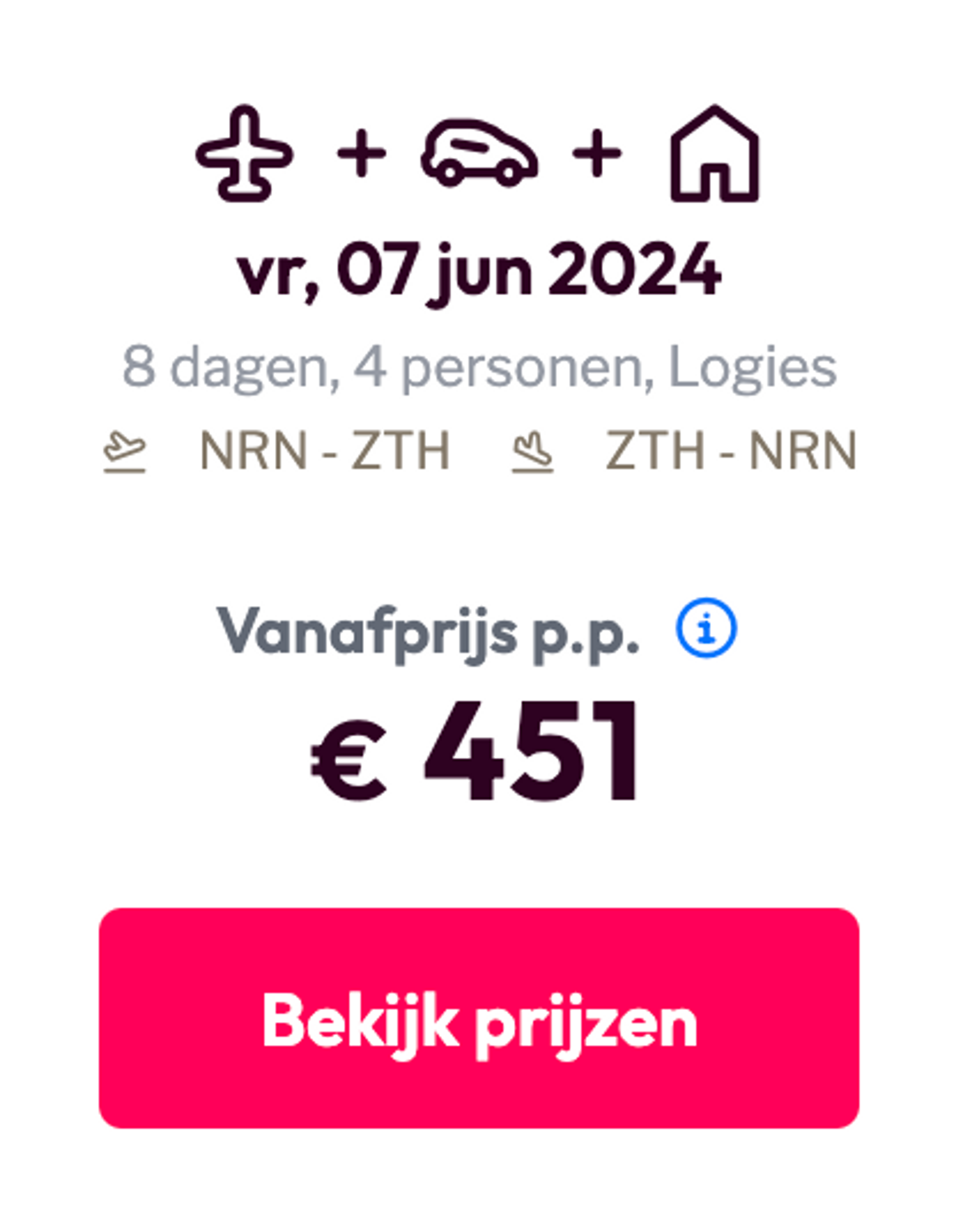 Boekingsvoorbeeld