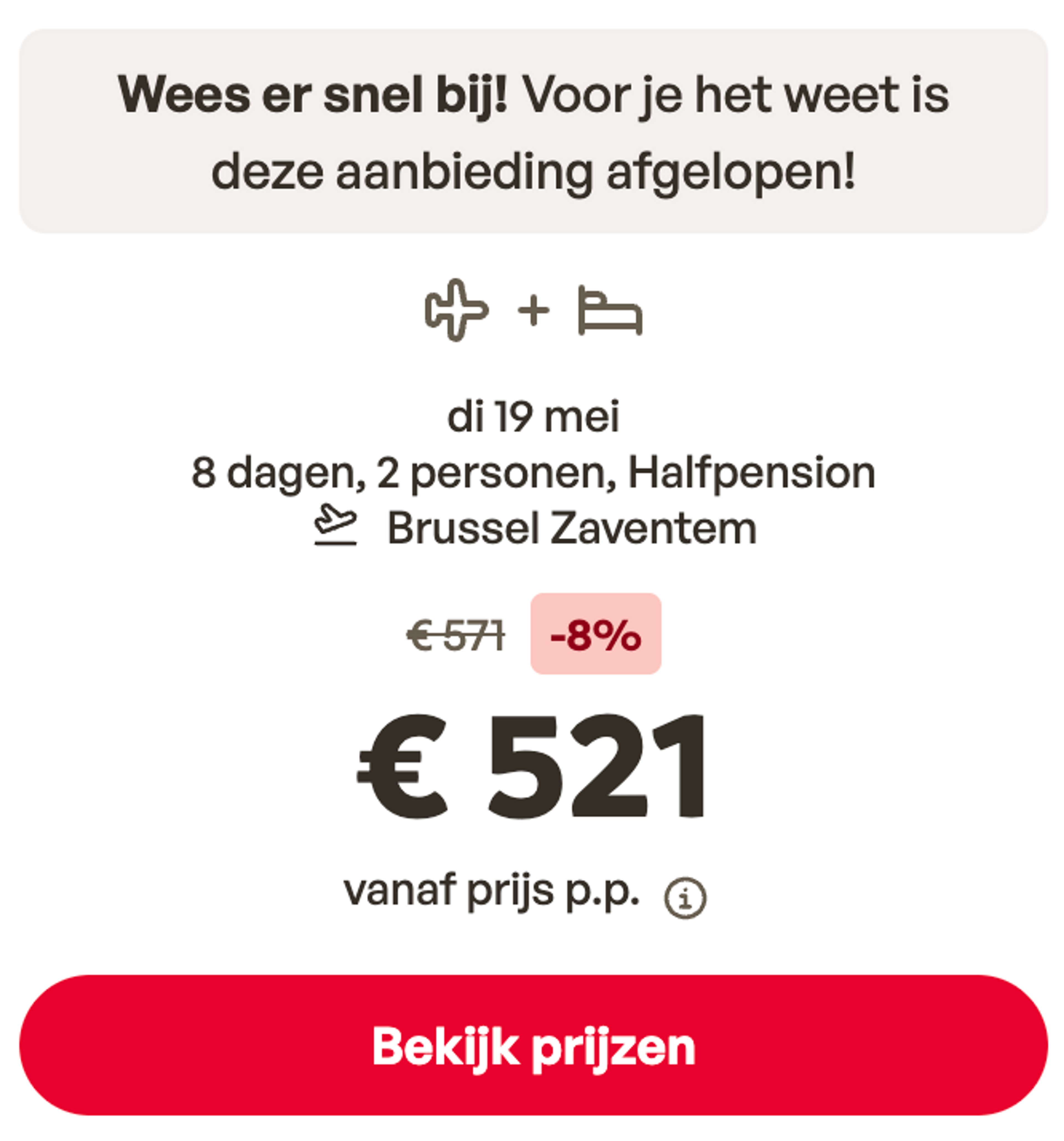 Boekingsvoorbeeld