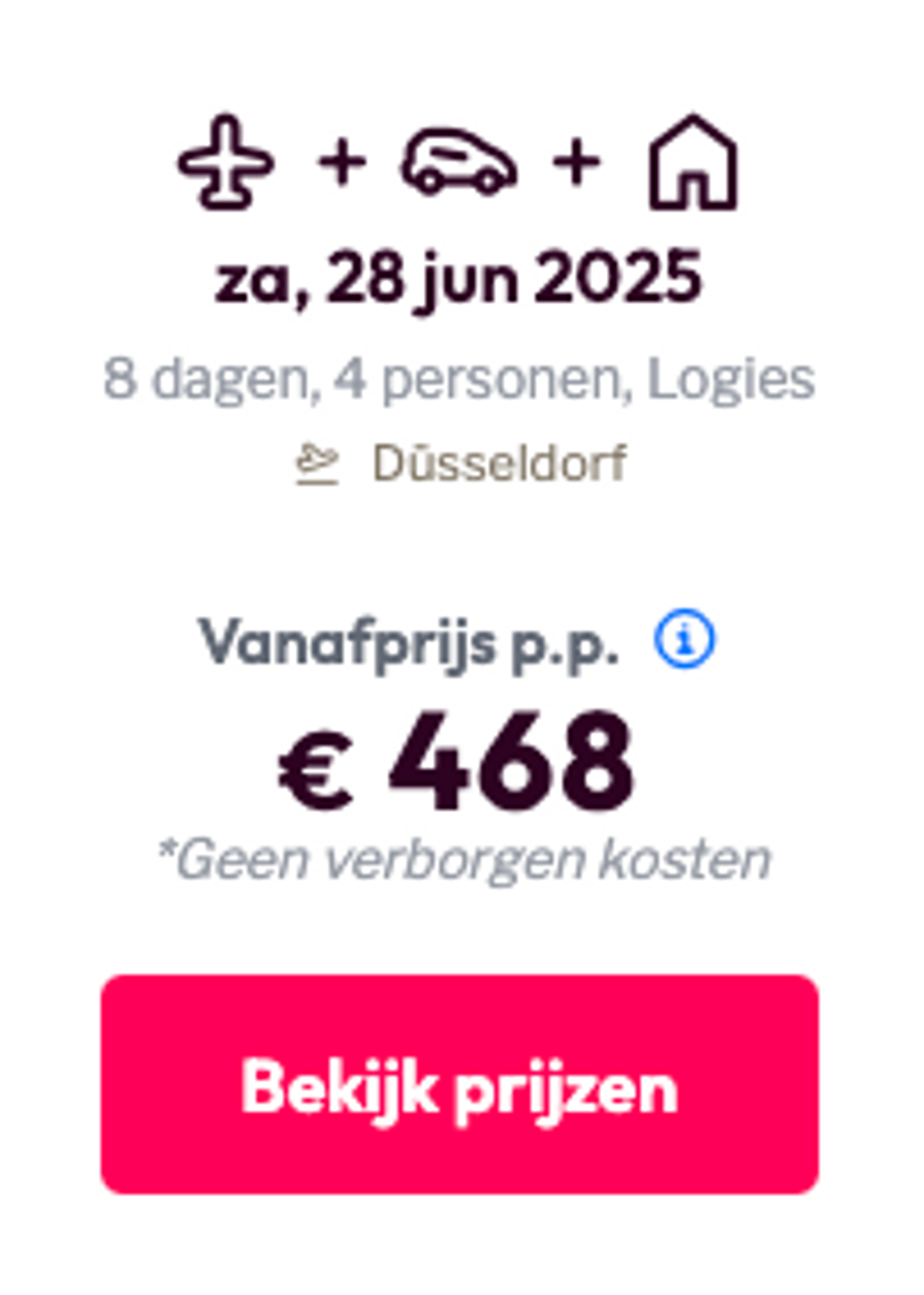 Boekingsvoorbeeld