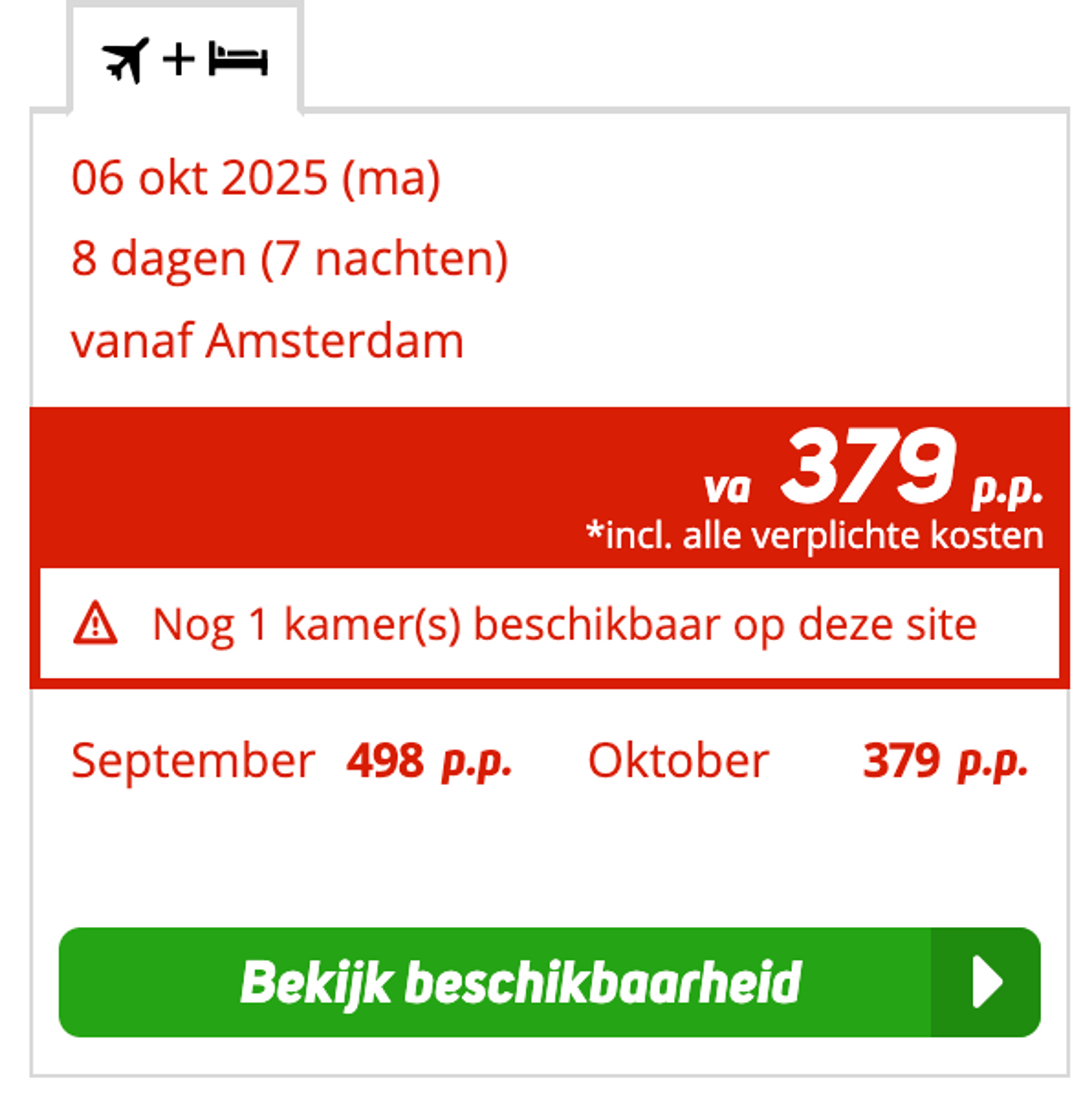 Boekingsvoorbeeld
