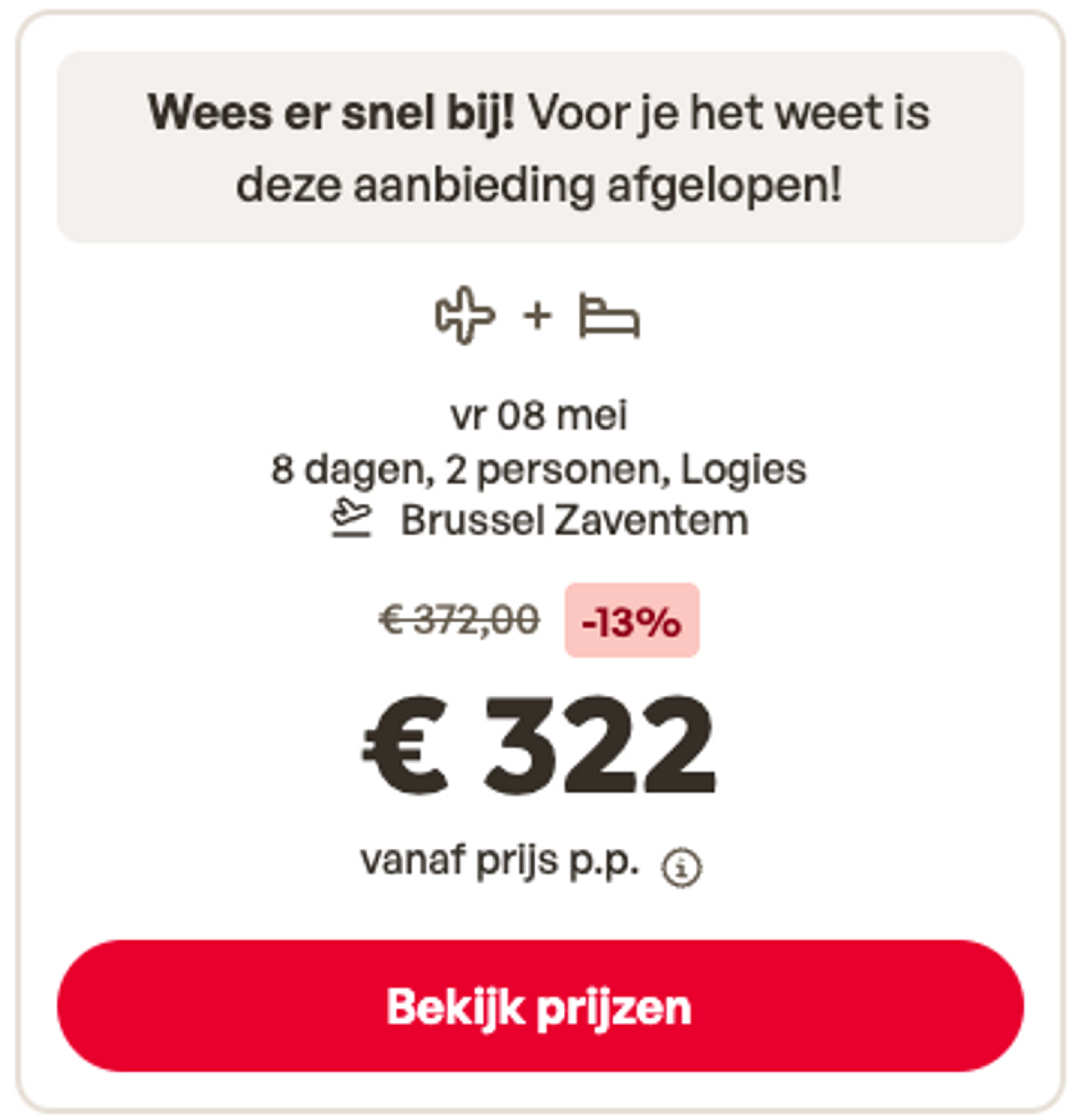 Boekingsvoorbeeld