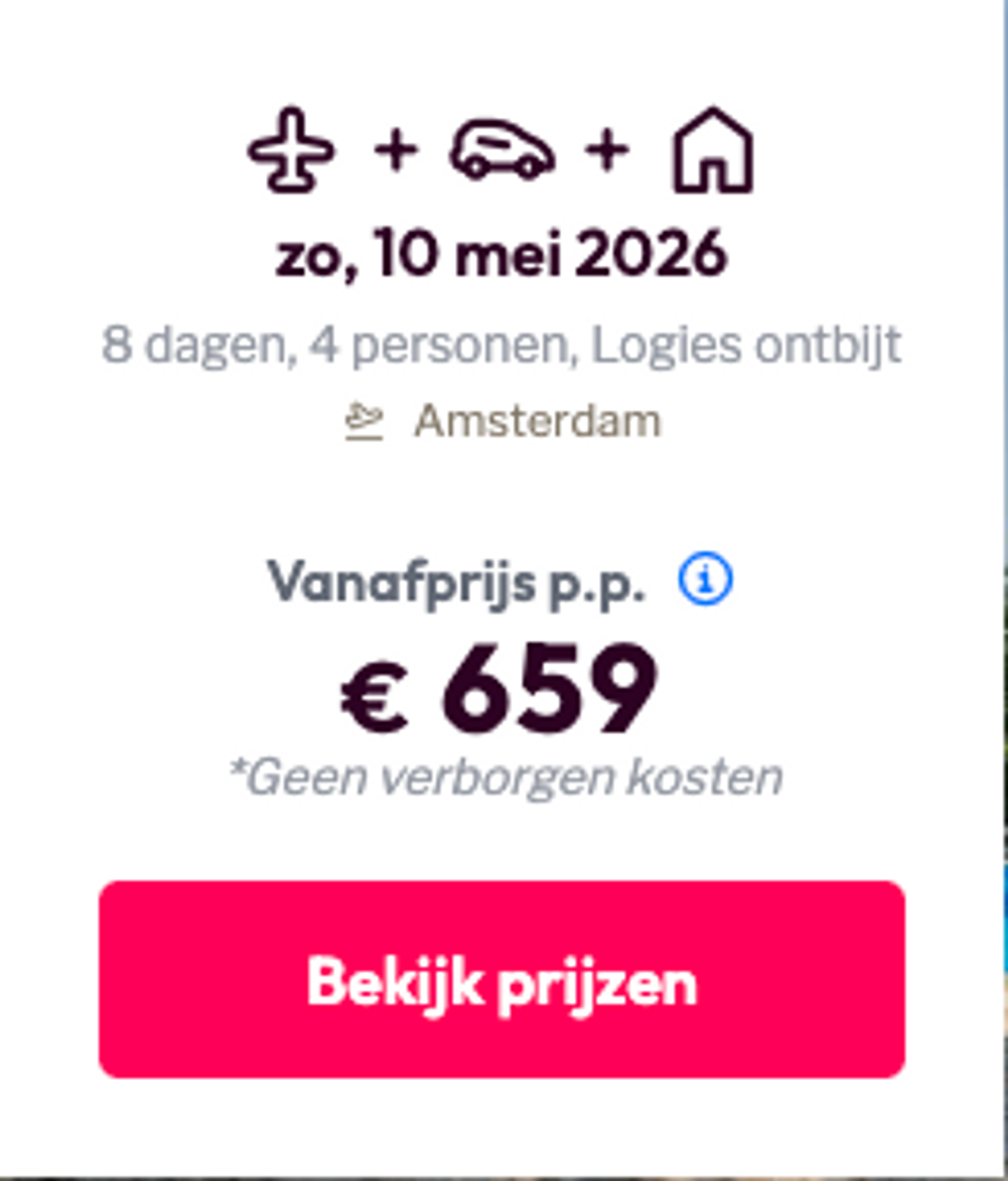 Boekingsvoorbeeld