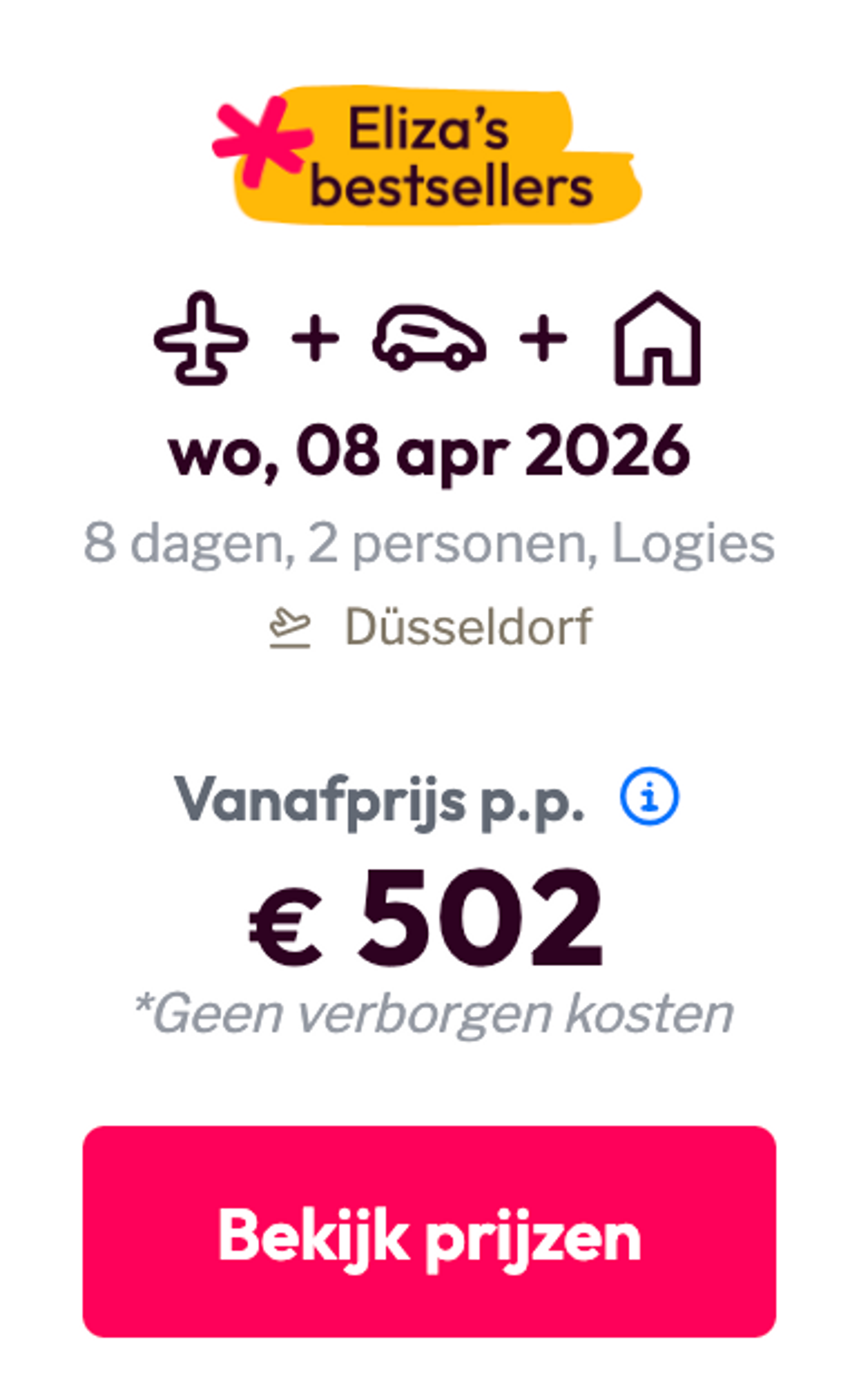 Boekingsvoorbeeld
