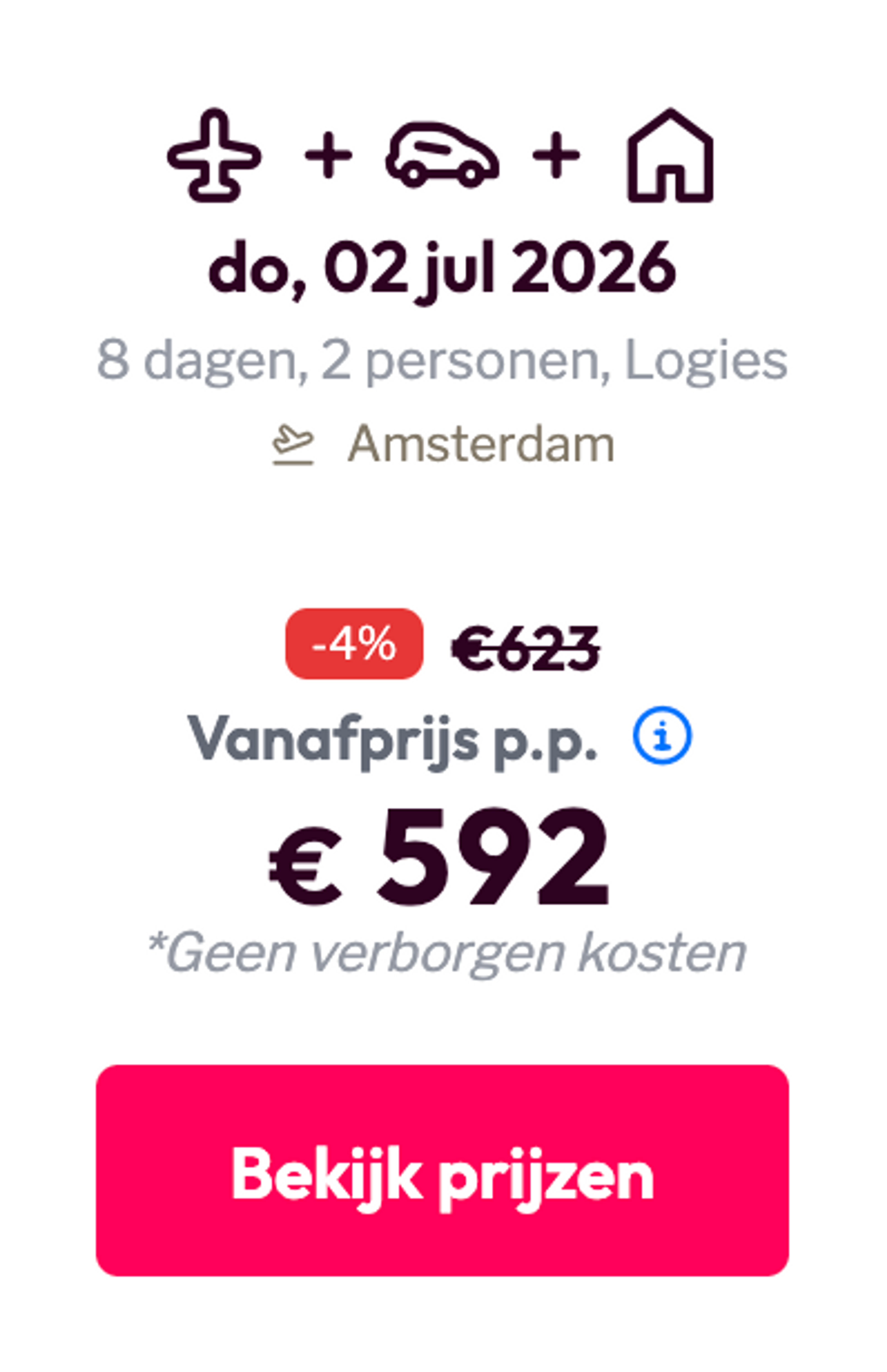 Boekingsvoorbeeld