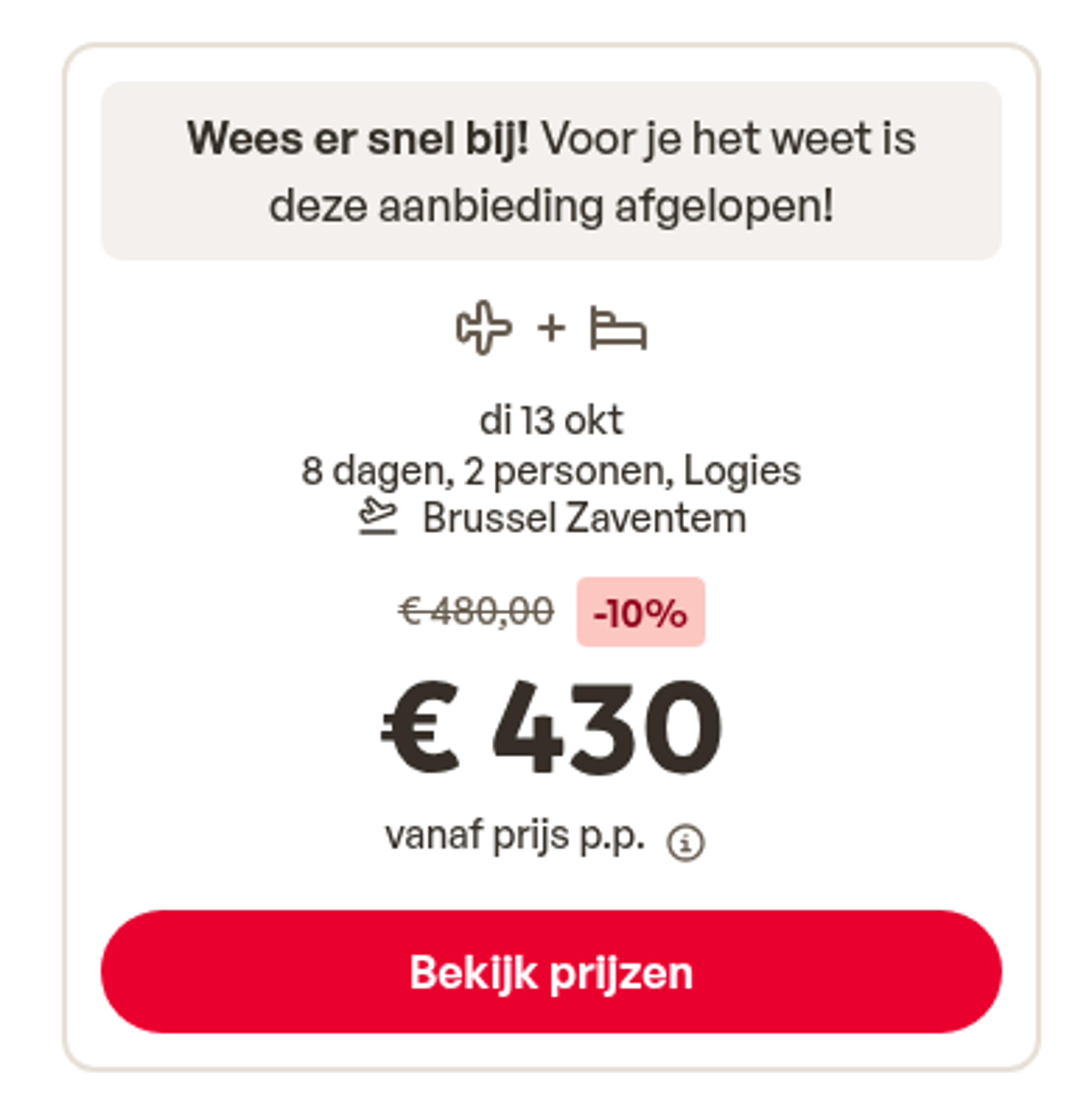 Boekingsvoorbeeld
