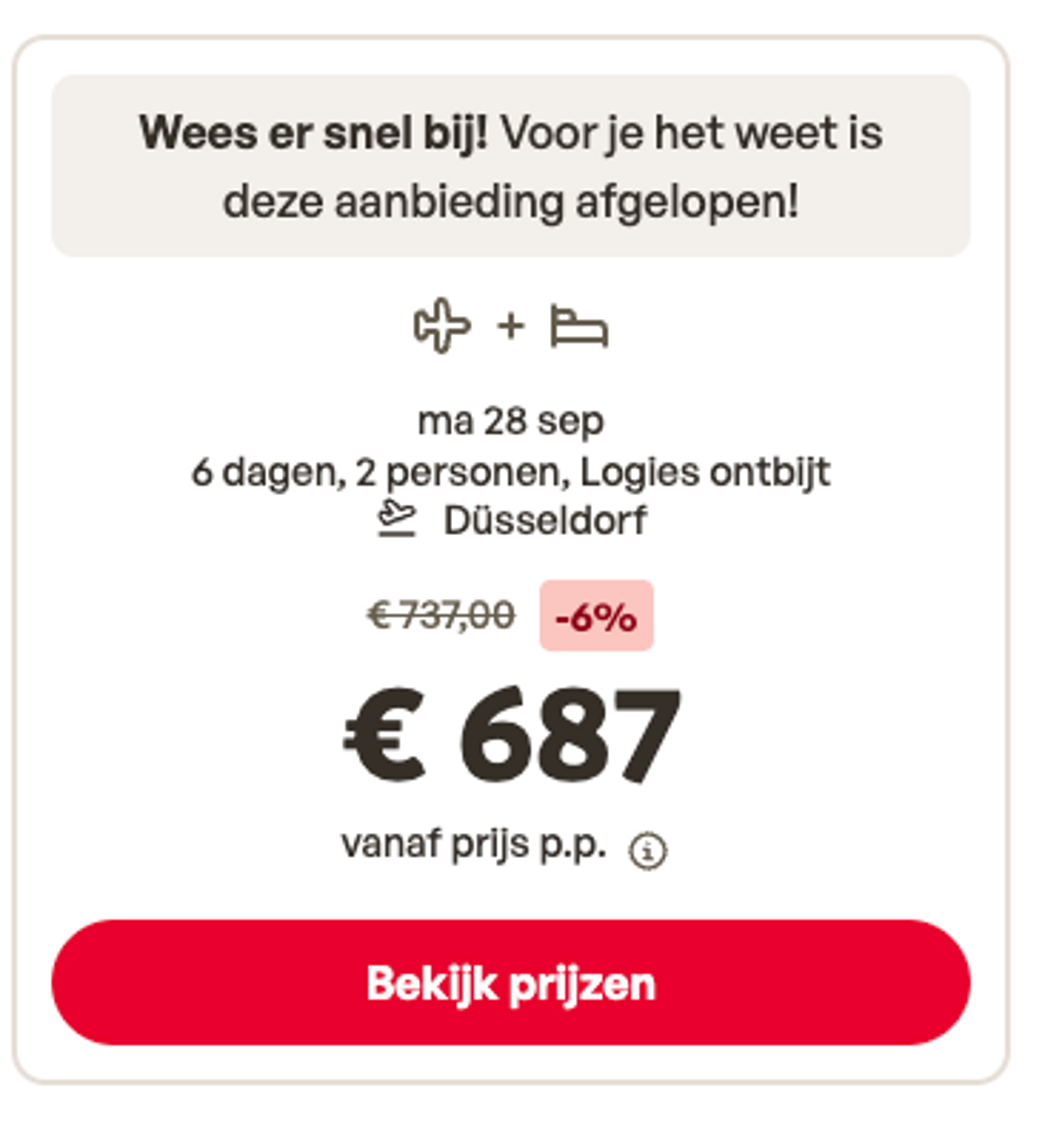Boekingsvoorbeeld
