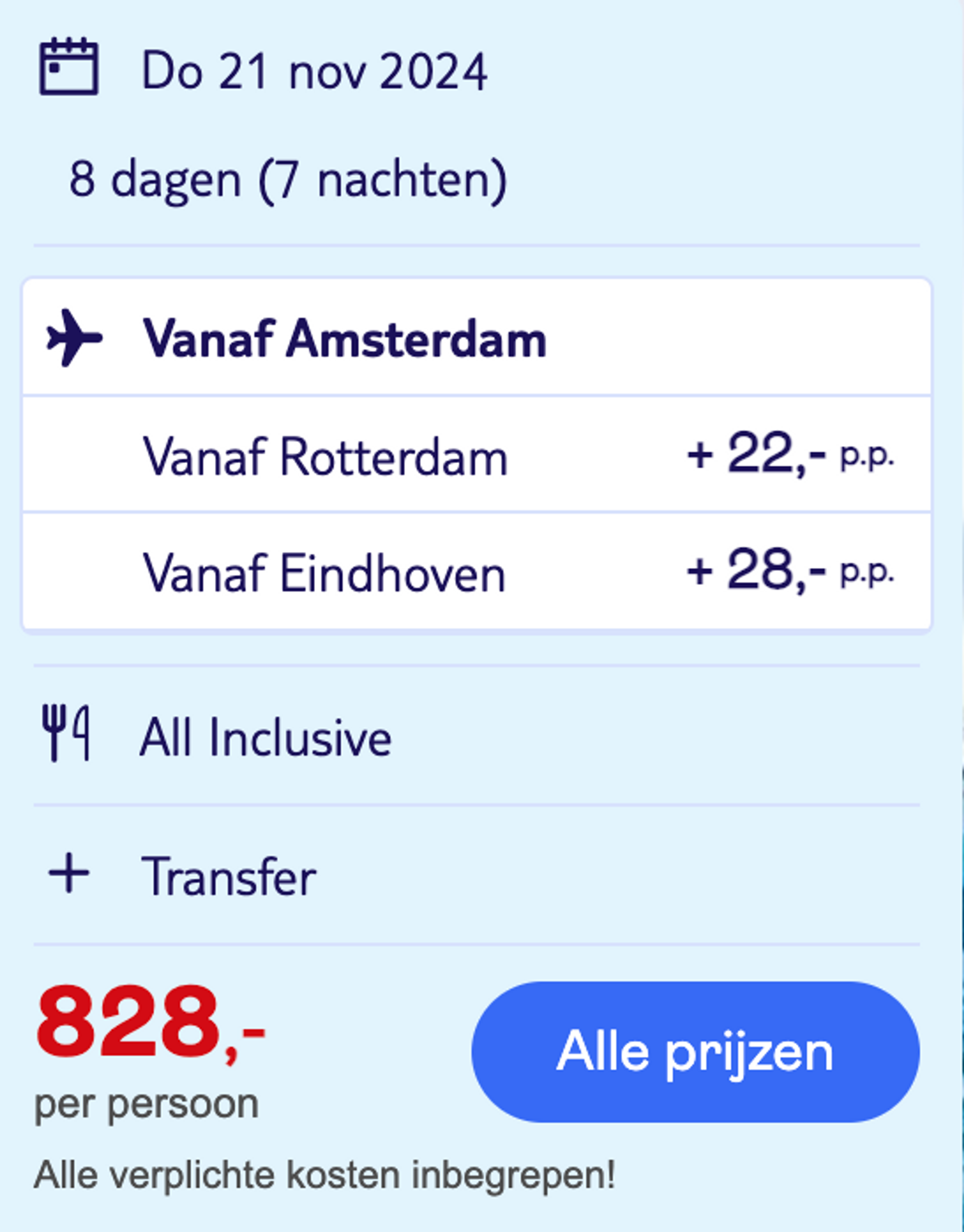 Boekingsvoorbeeld