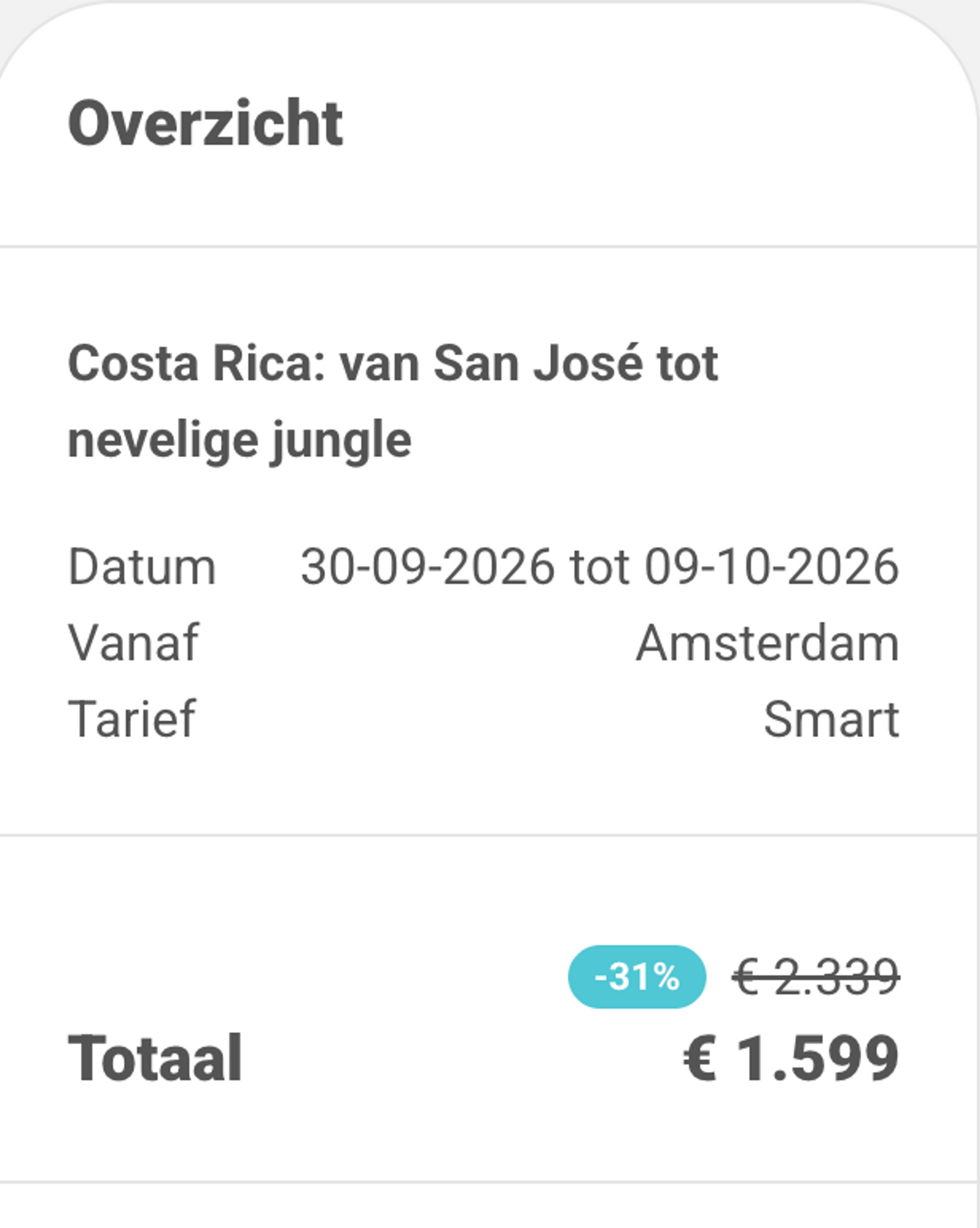 Boekingsvoorbeeld