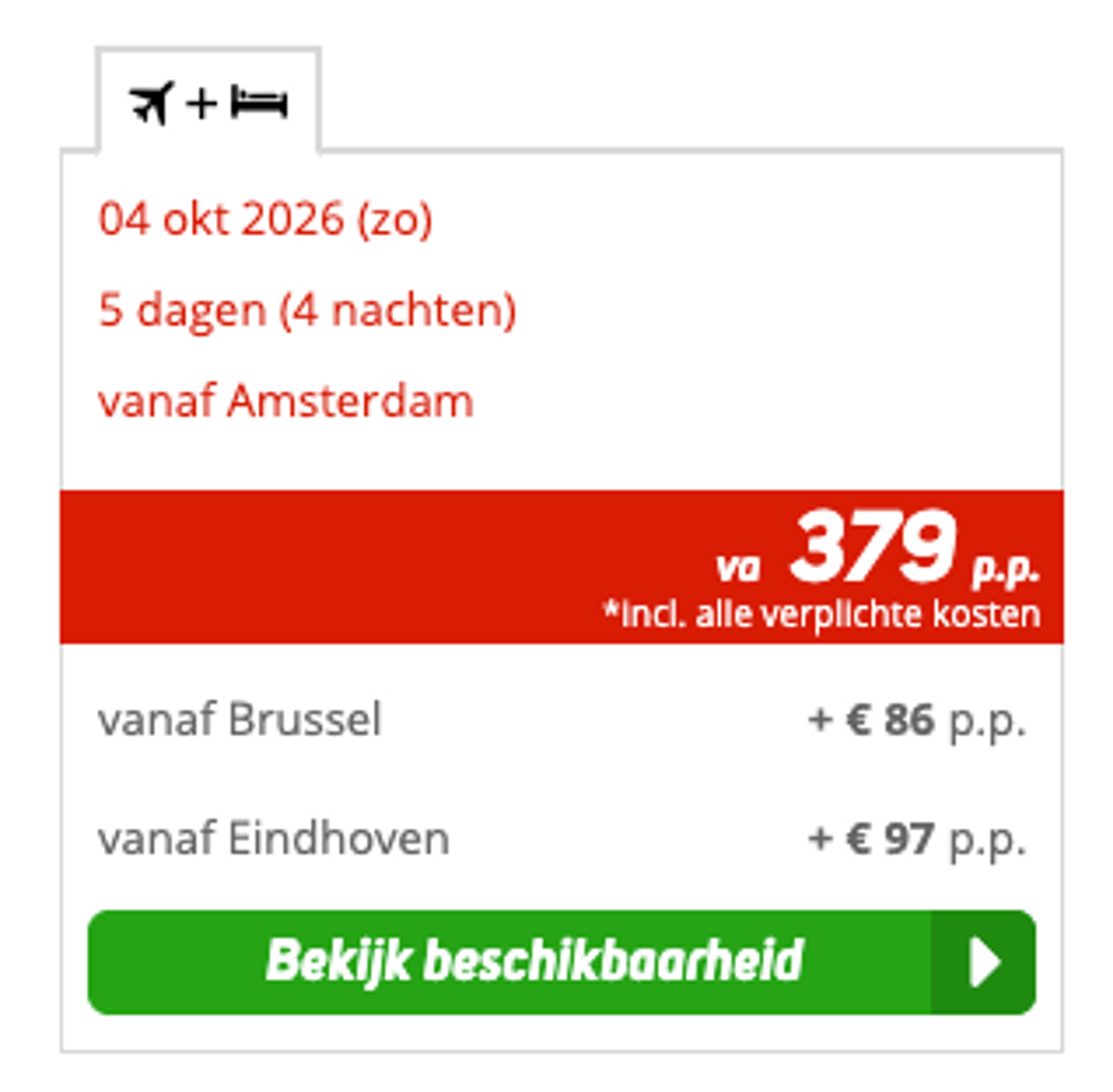 Boekingsvoorbeeld