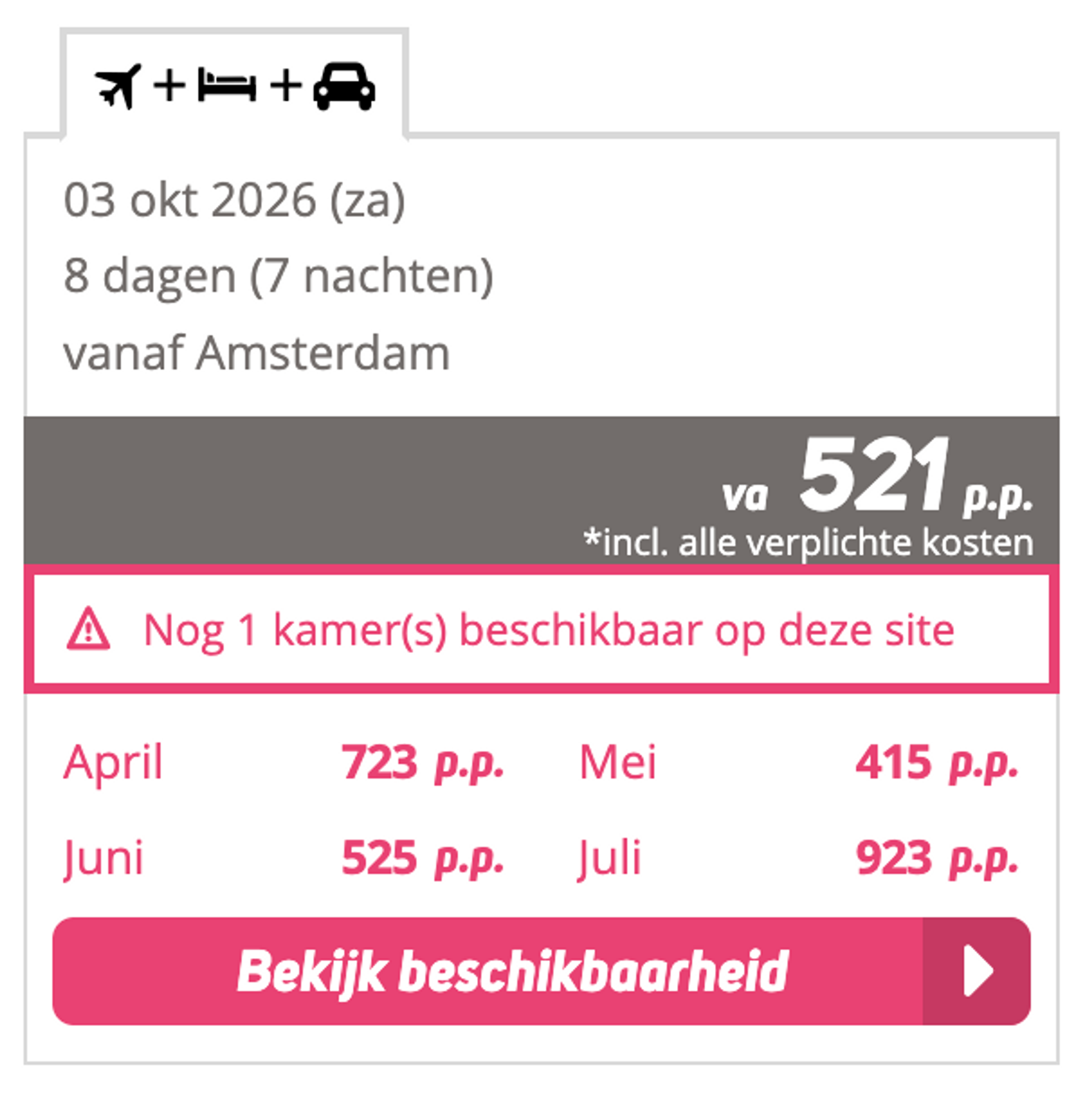 Boekingsvoorbeeld