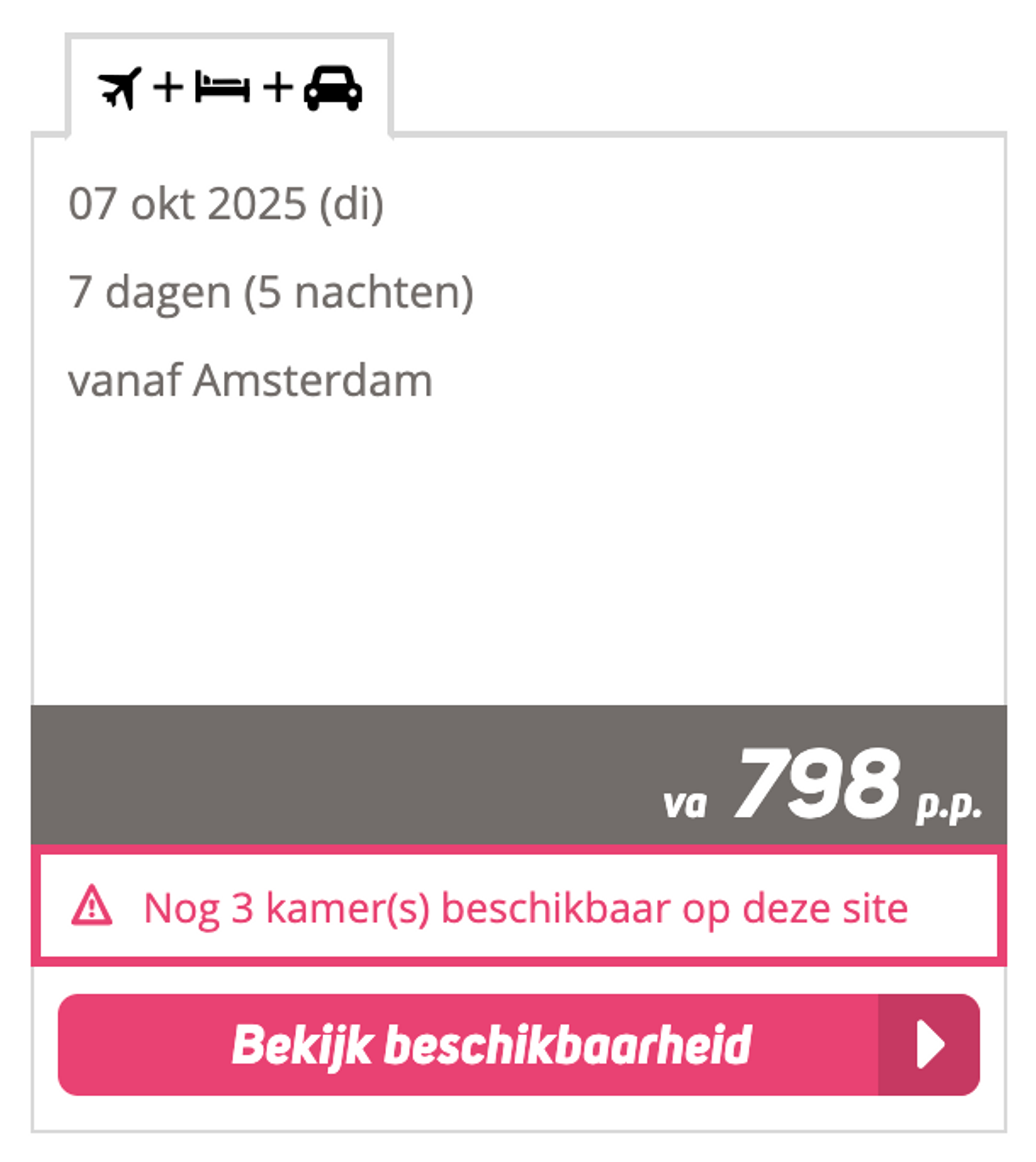 Boekingsvoorbeeld