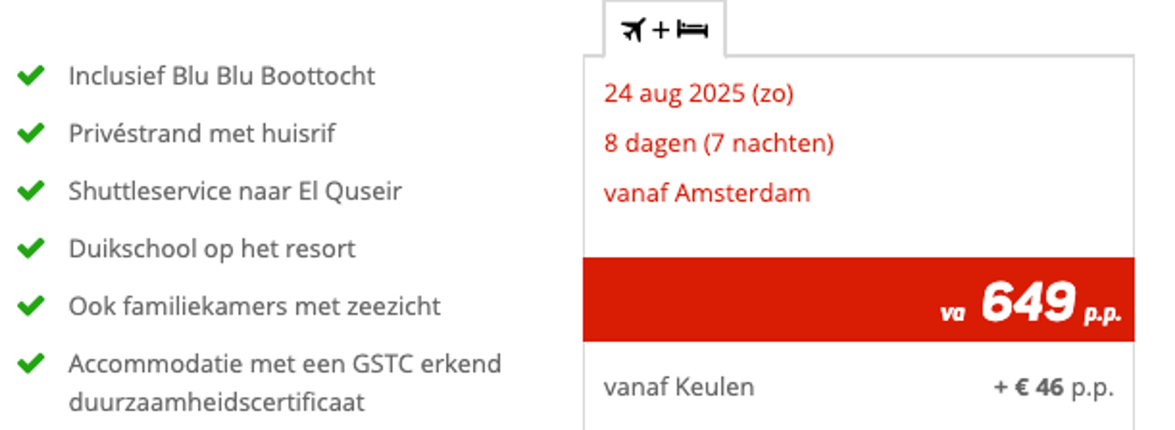 Boekingsvoorbeeld